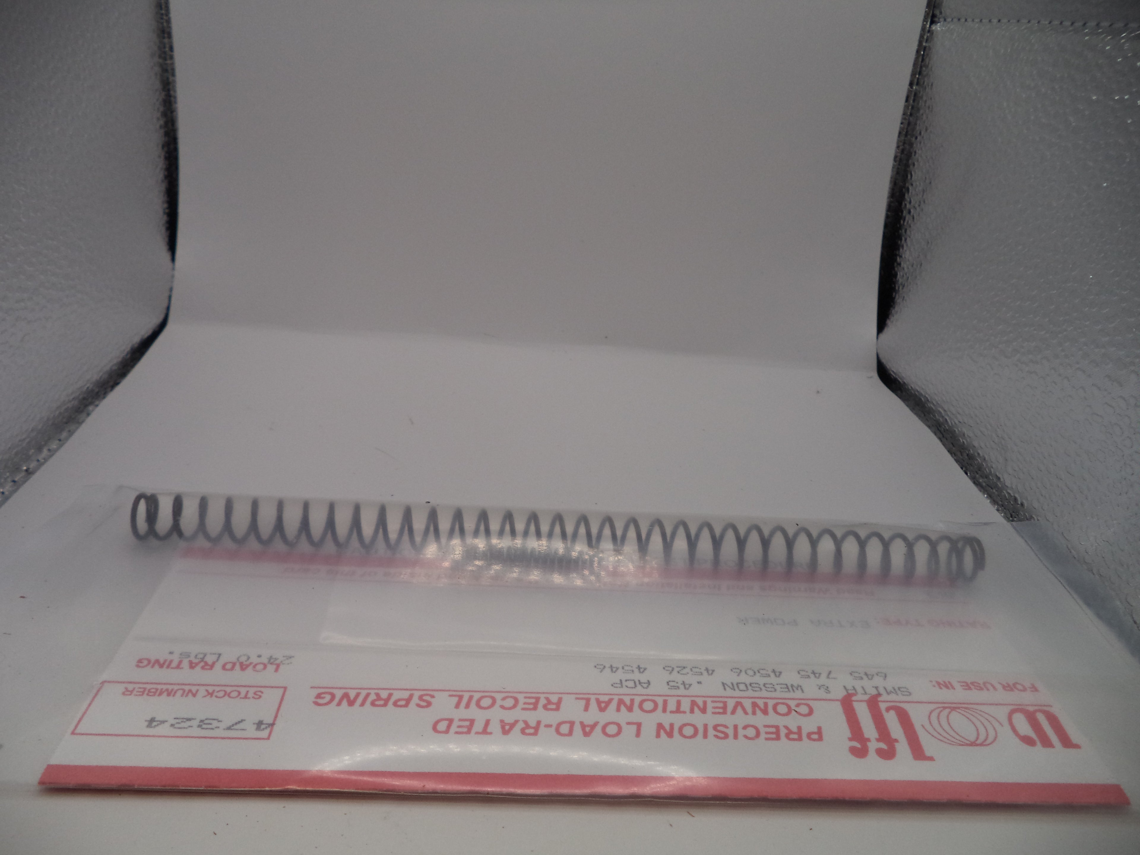 Wolff Extra Power Variable Recoil Spring for S&W 645/4506 .45 ACP - 24 LB | Part 47324