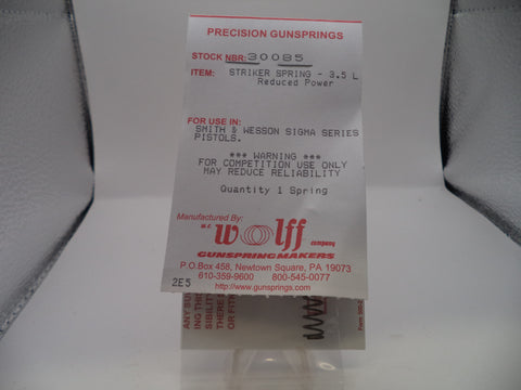 30085 Wolff for S&W SIGMA RP STRIKER SPRING 3.5 LB Pak of 1