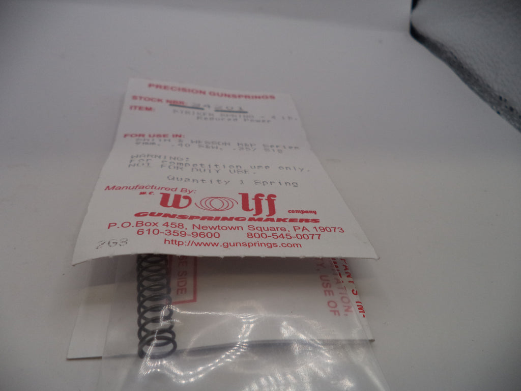 Wolff Reduced Power Striker Spring for Smith & Wesson M&P 9mm/.40/.357 Sig - 4 LB