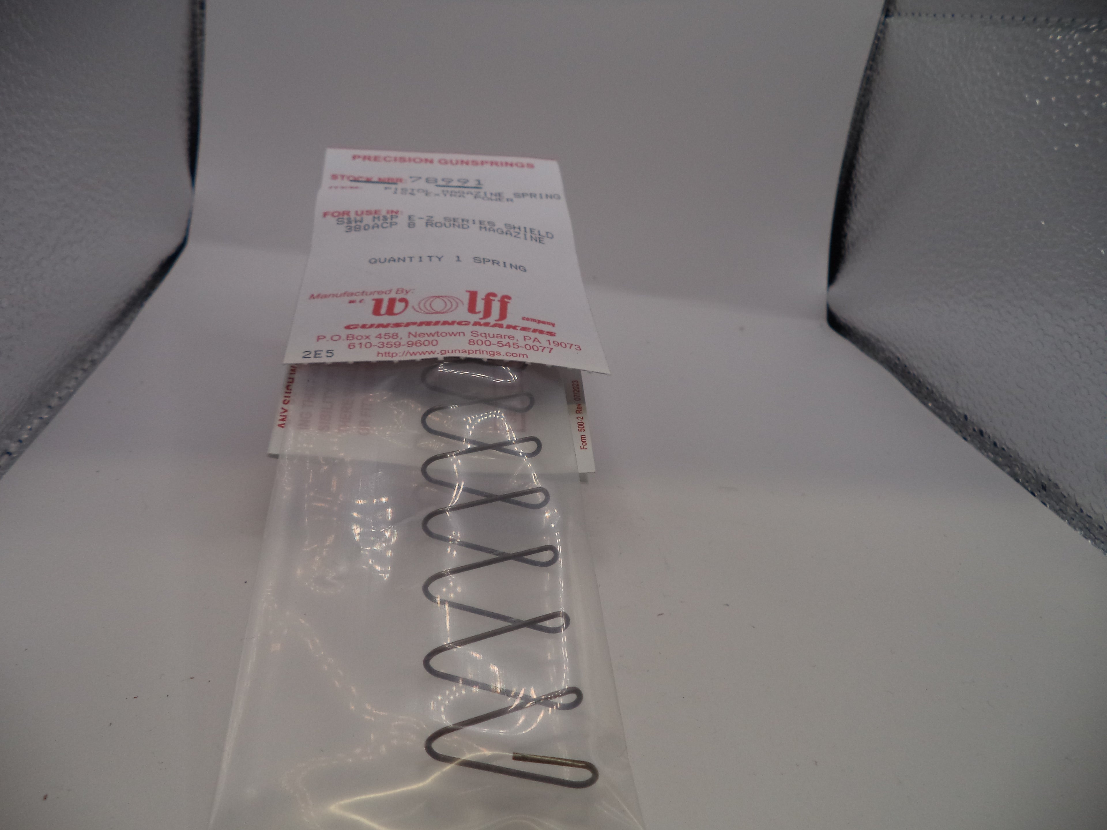 Wolff +10% Extra Power Magazine Spring for Smith & Wesson M&P Shield EZ .380 ACP 8-Round