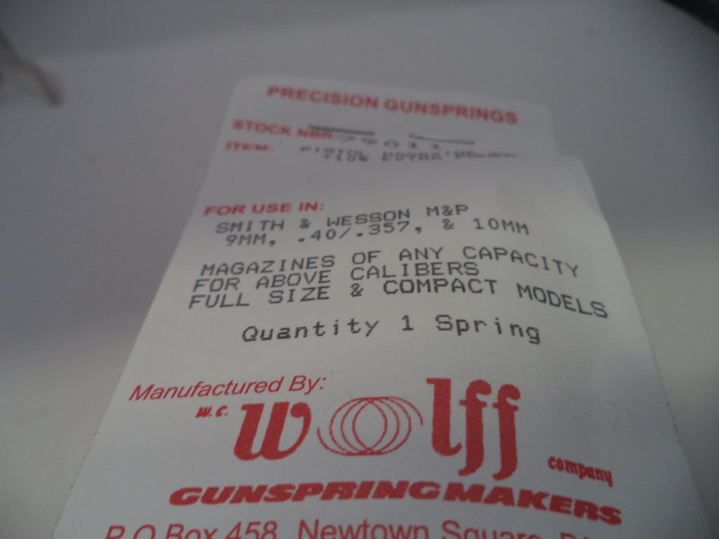 Wolff +10% Extra Power Magazine Spring for Smith & Wesson M&P 9mm/.40/.357/10mm