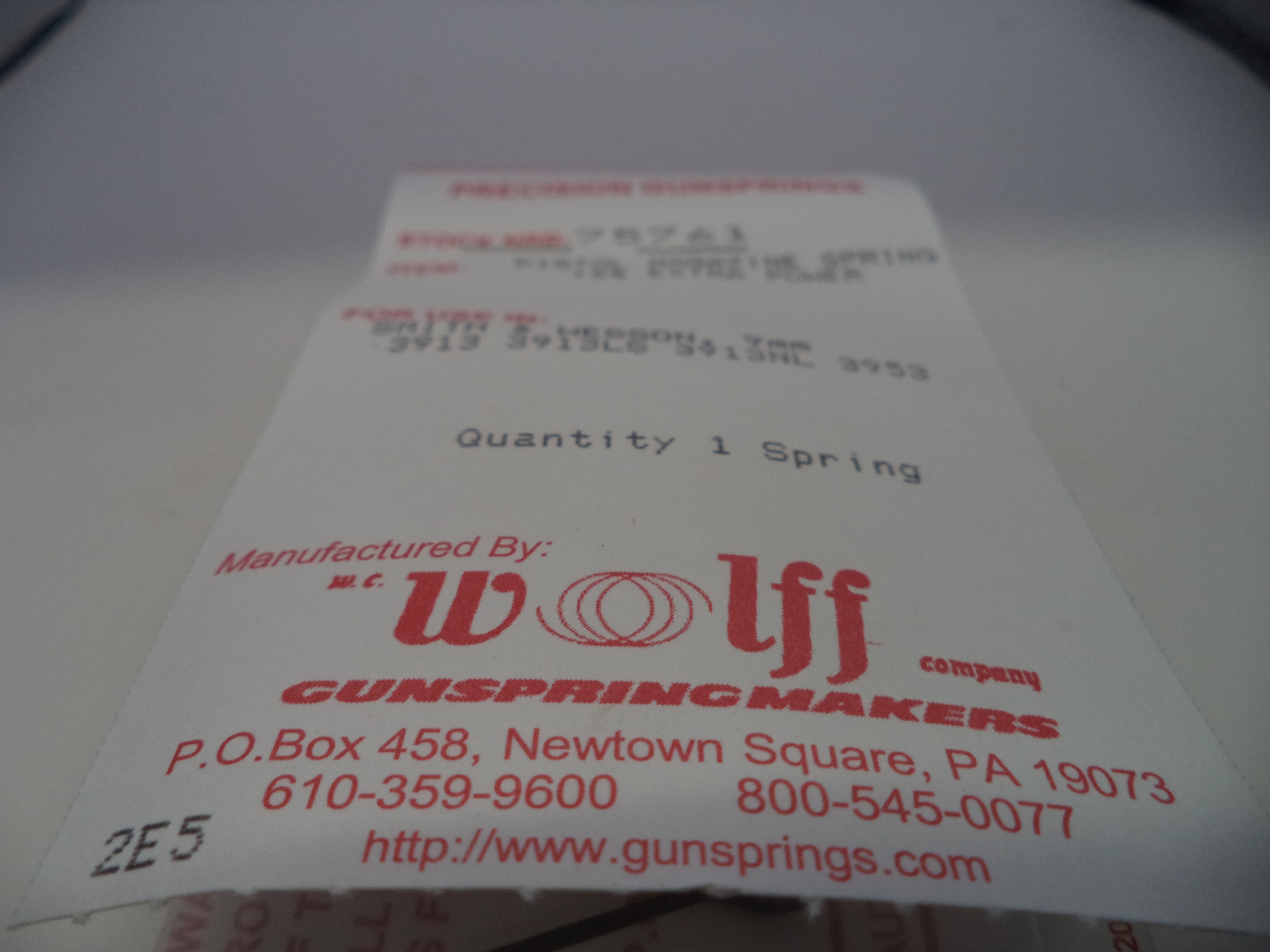 Wolff XP Magazine Spring +5% for S&W 3913/3953 9mm - 75761