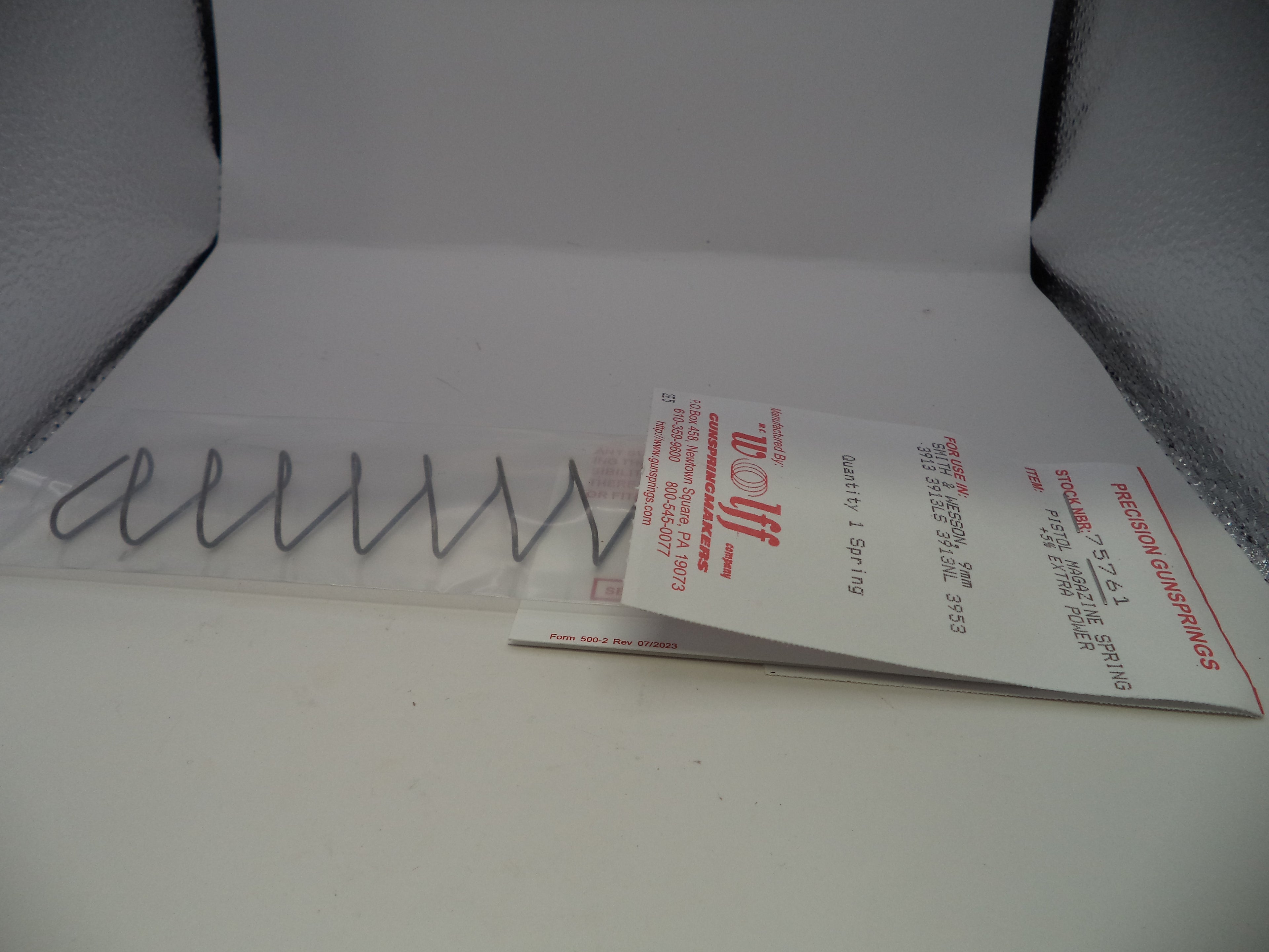 Wolff XP Magazine Spring +5% for S&W 3913/3953 9mm - 75761