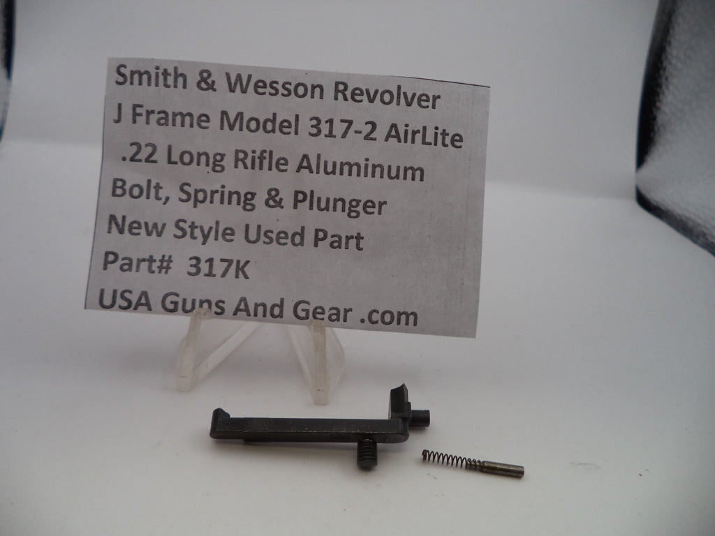S&W J Frame Model 317-2 AirLite Bolt, Spring & Plunger .22 LR – Part# 317K