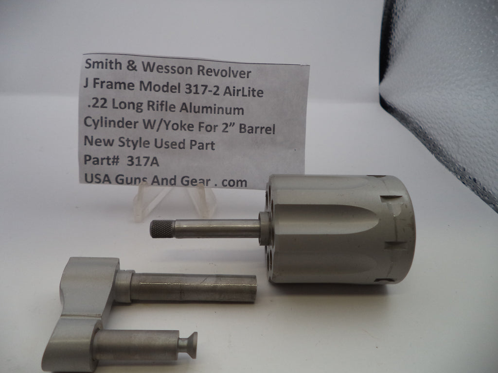 Smith & Wesson J Frame Model 317-2 AirLite Cylinder with Yoke - 2" Barrel Aluminum .22 Long Rifle - Used OEM Part 317A