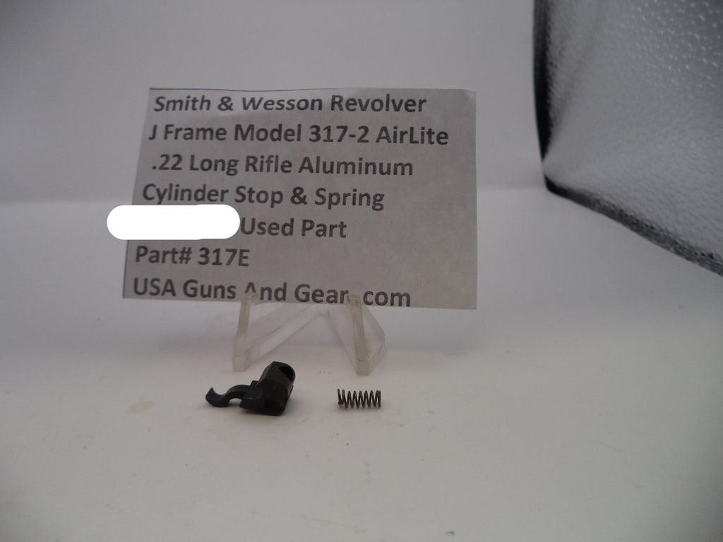S&W J Frame Model 317-2 AirLite Cylinder Stop & Spring .22 LR – Part# 317E