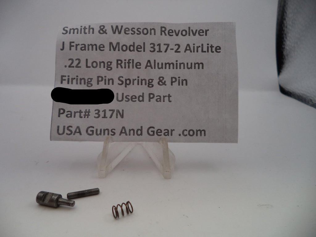 S&W J Frame Model 317-2 AirLite Firing Pin Spring & Pin .22 LR – Part# 317N