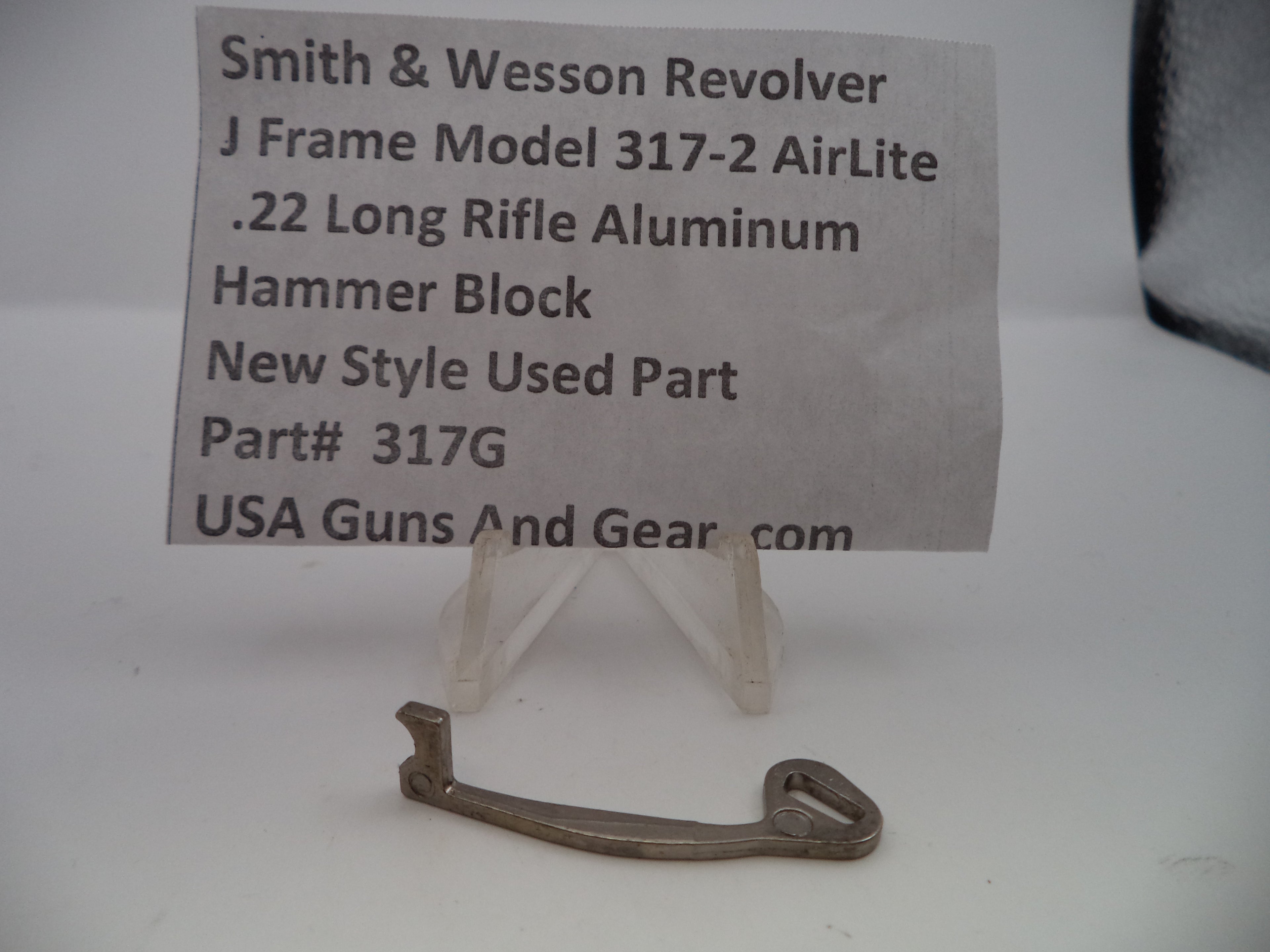 S&W J Frame Model 317-2 AirLite Hammer Block .22 LR – Part# 317G