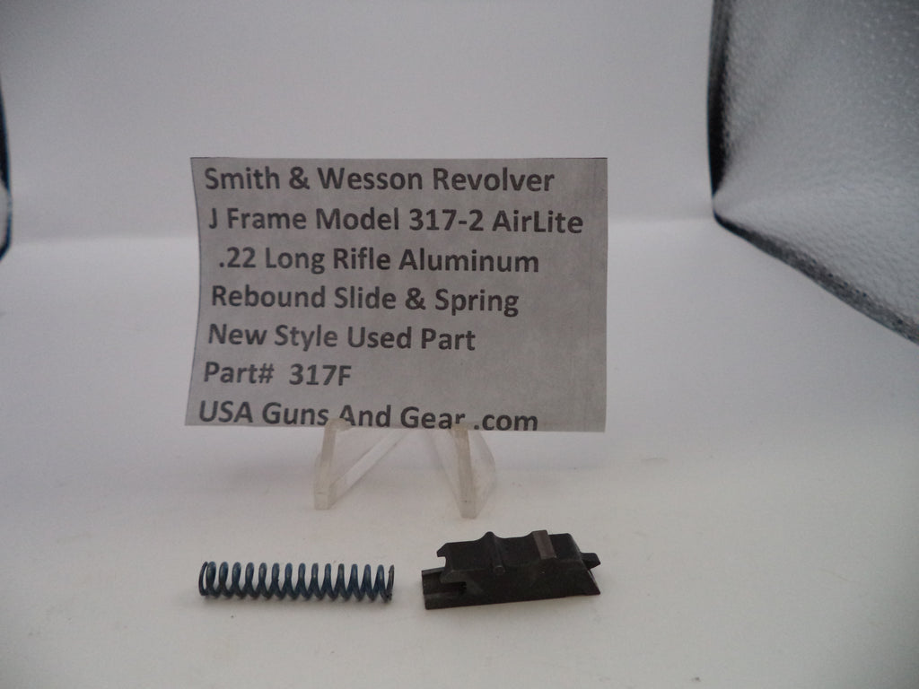 S&W J Frame Model 317-2 AirLite Rebound Slide & Spring .22 LR – Part# 317F