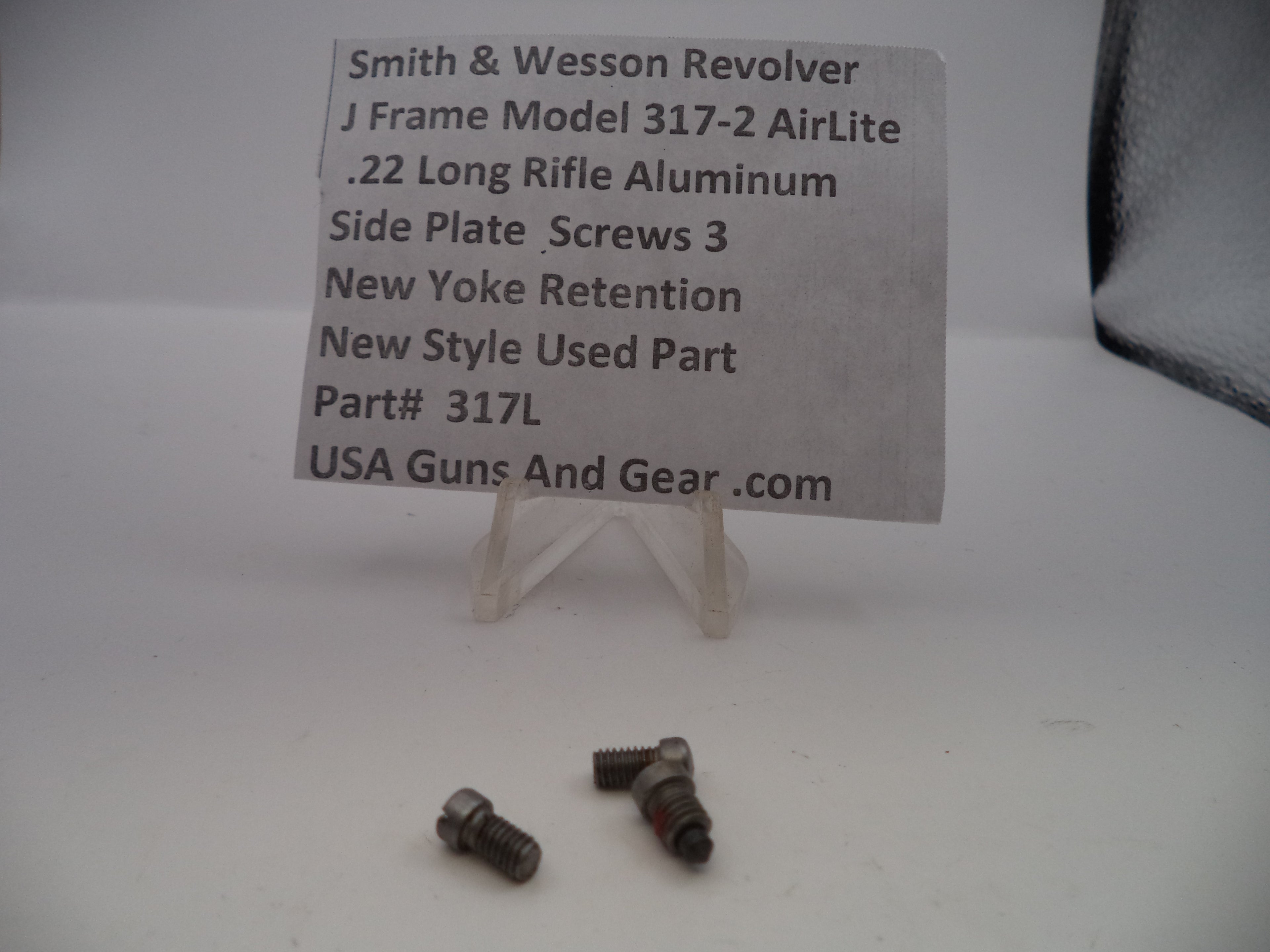 S&W J Frame Model 317-2 AirLite Side Plate Screws .22 LR – Part# 317L