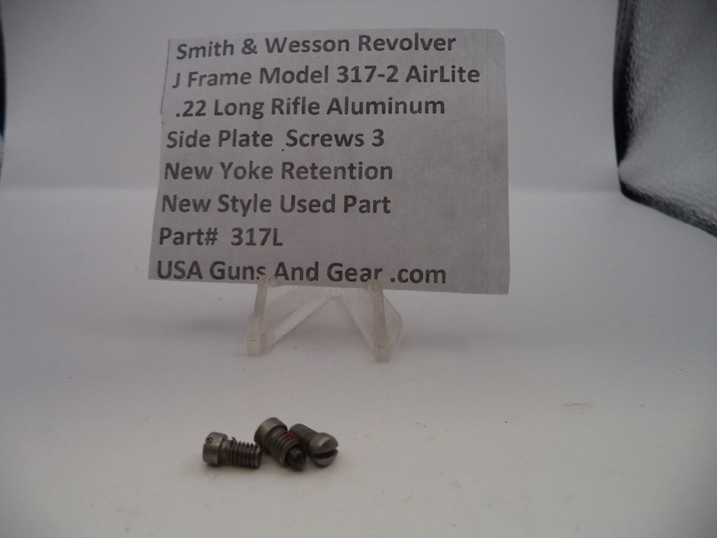 S&W J Frame Model 317-2 AirLite Side Plate Screws .22 LR – Part# 317L