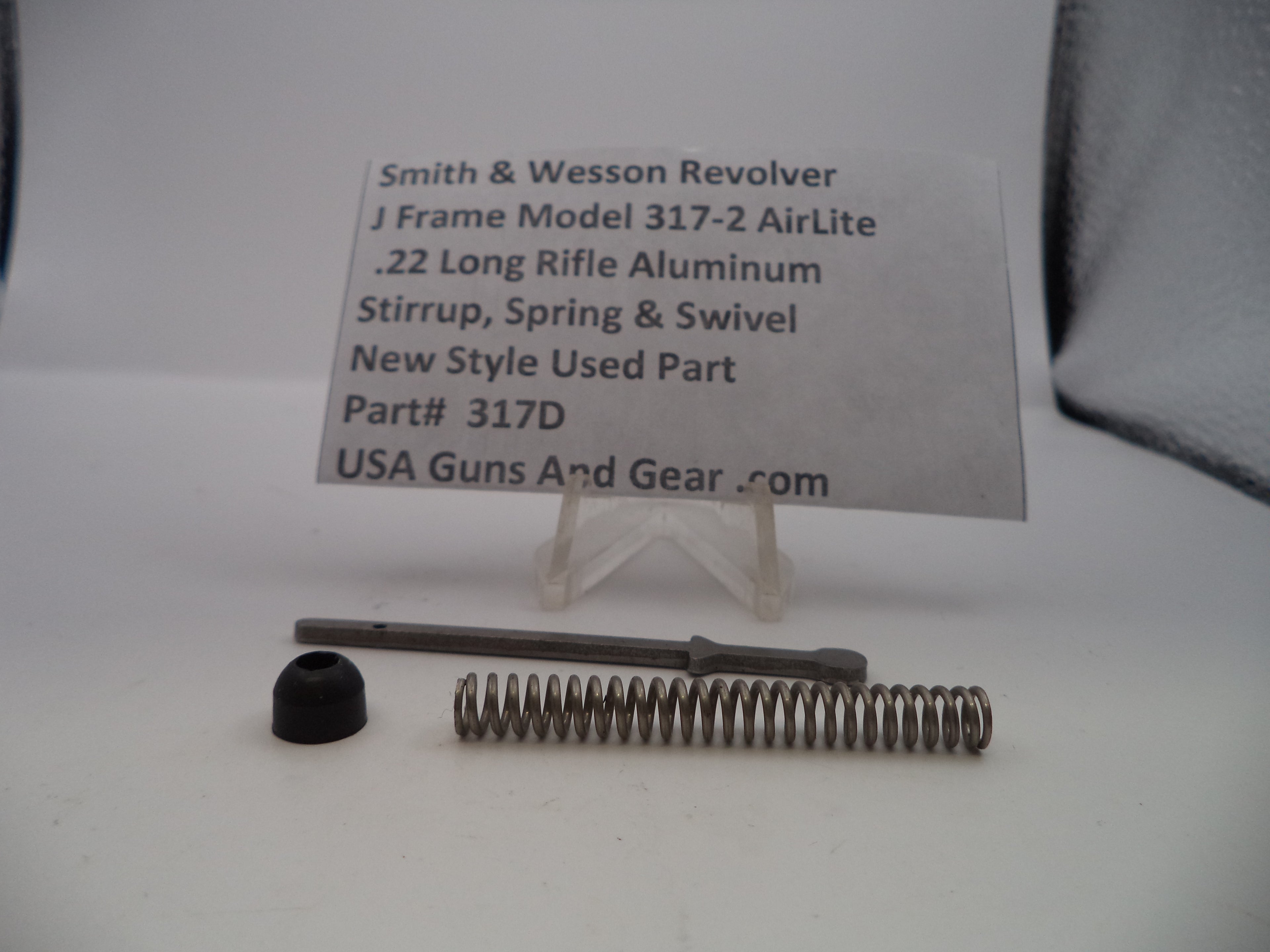 Smith & Wesson J Frame Model 317-2 AirLite Stirrup Spring & Swivel .22 Long Rifle Aluminum New Style Used - Part# 317D