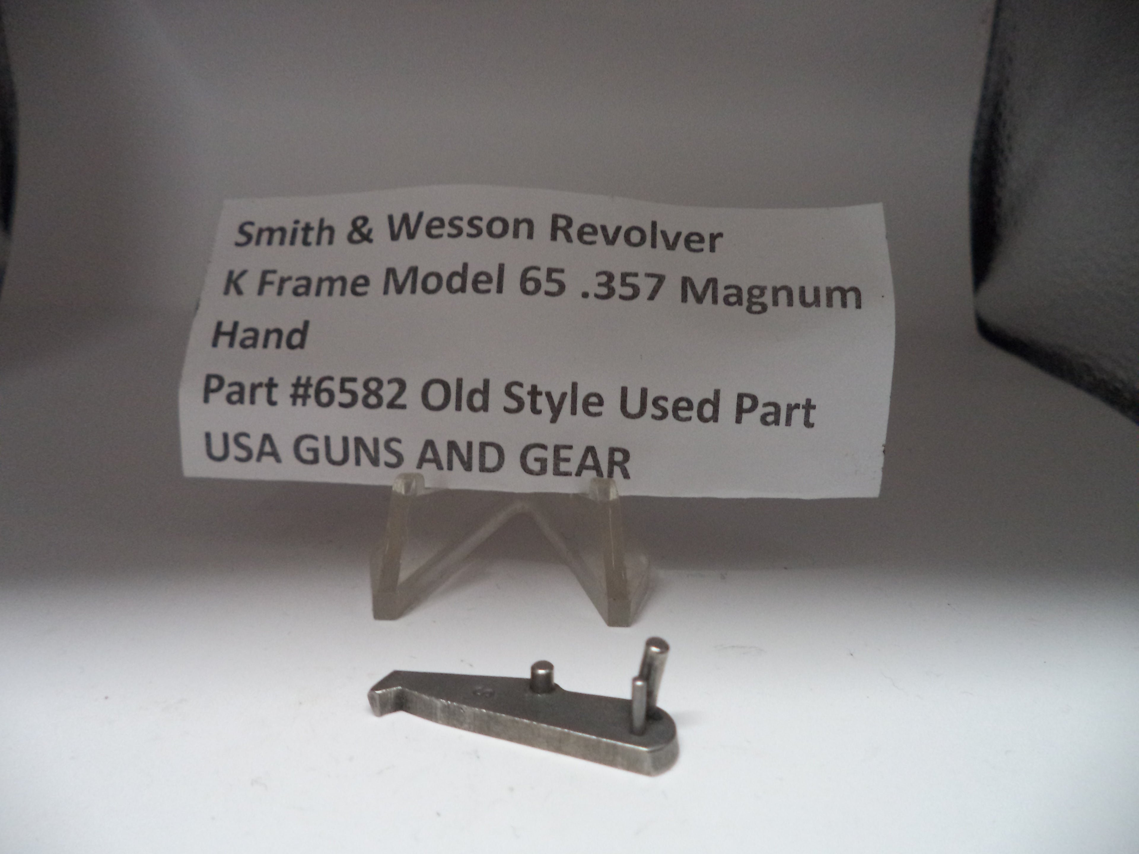 Smith & Wesson K Frame Model 65 Hand .357 Magnum Old Style Used - Part# 6582