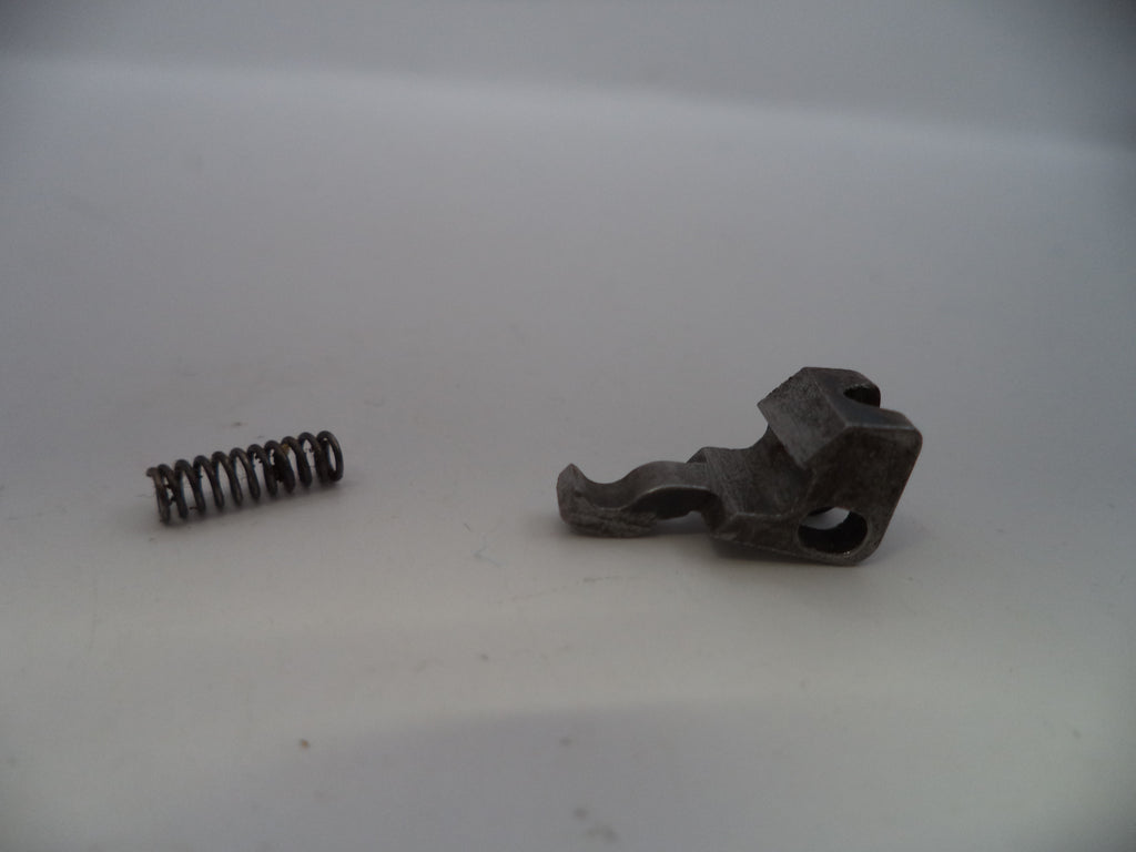 Two metal components on a white background