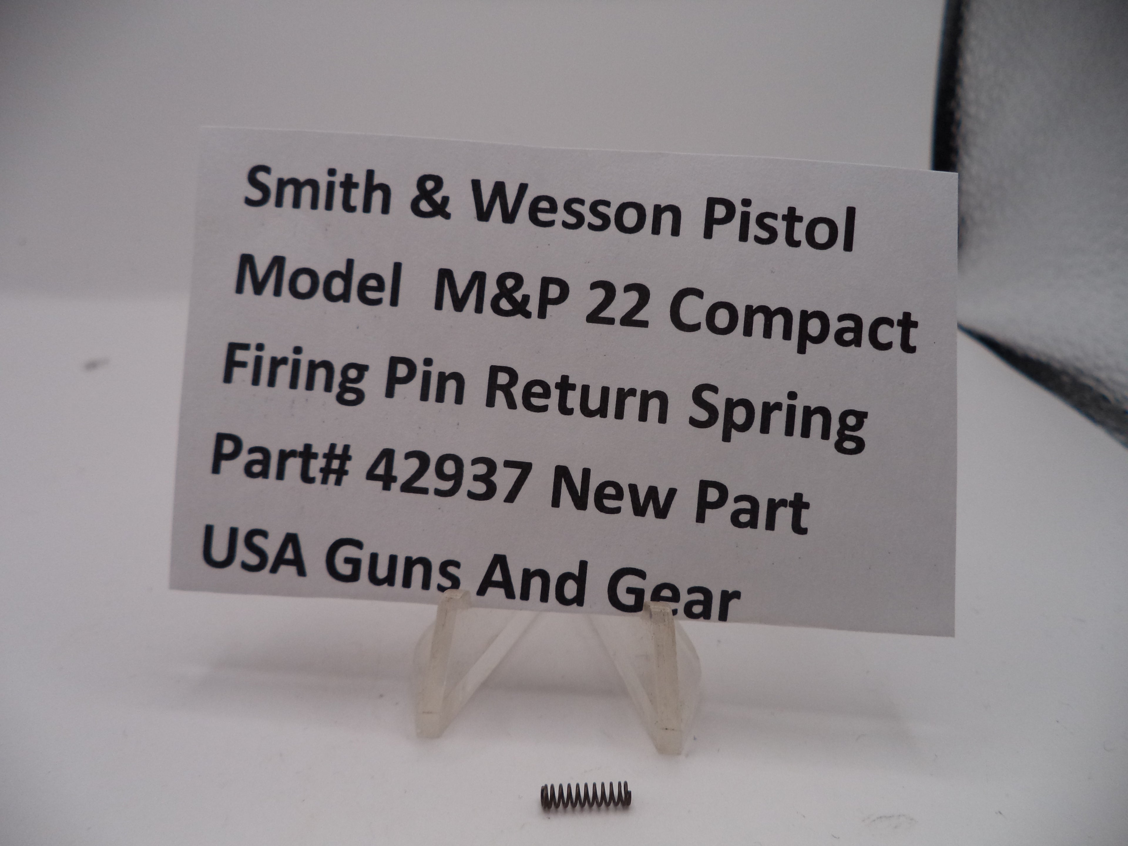 Smith & Wesson Pistol M&P 22 Compact Firing Pin Return Spring 429370000