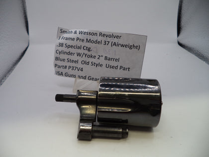 Smith & Wesson J Frame Pre Model 37 (Airweight) Cylinder with Yoke - 2" Barrel Blue Steel .38 Special - Used OEM Part P37V4