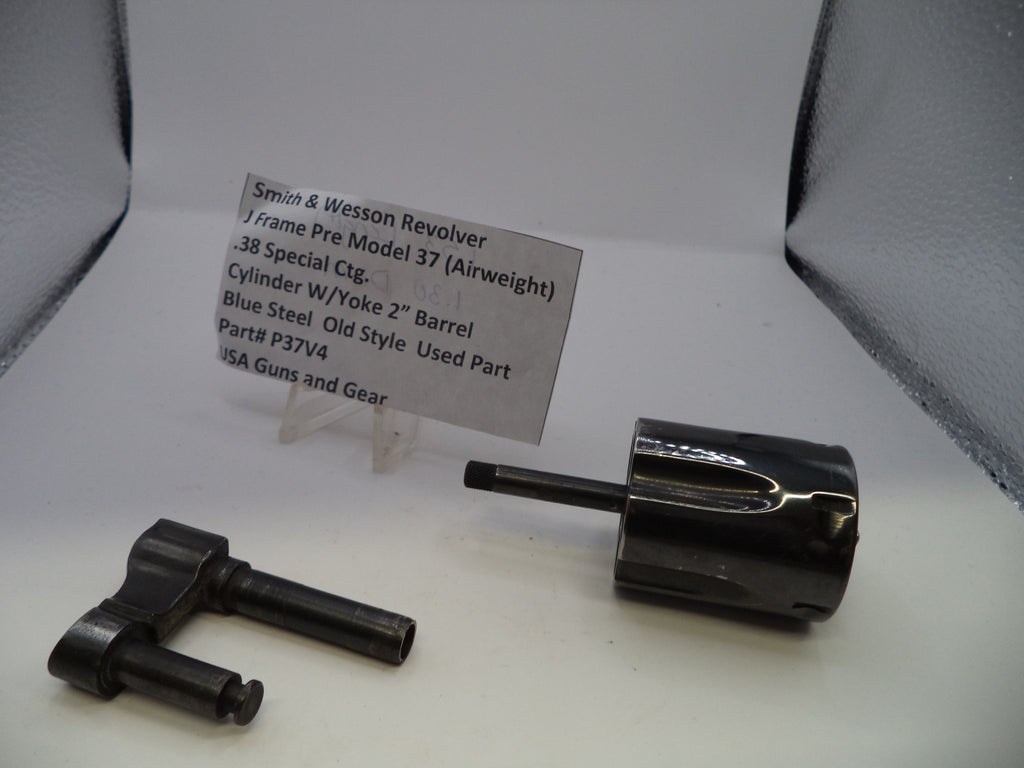 Smith & Wesson J Frame Pre Model 37 (Airweight) Cylinder with Yoke - 2" Barrel Blue Steel .38 Special - Used OEM Part P37V4