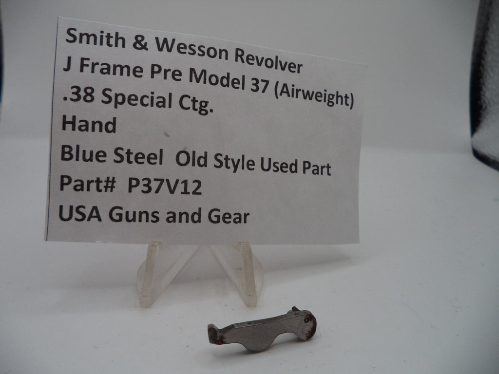 P37V12 S&W J Frame Pre Model 37 (Airweight) Hand .38 Special ctg.