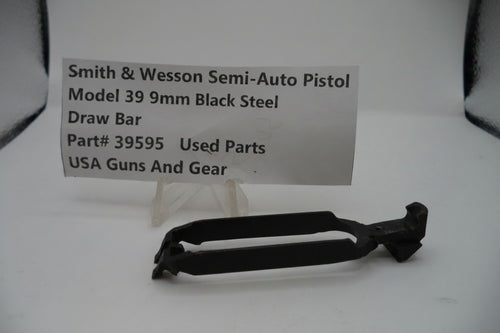 Smith & Wesson semi-auto pistol draw bar part on a white background with a label.