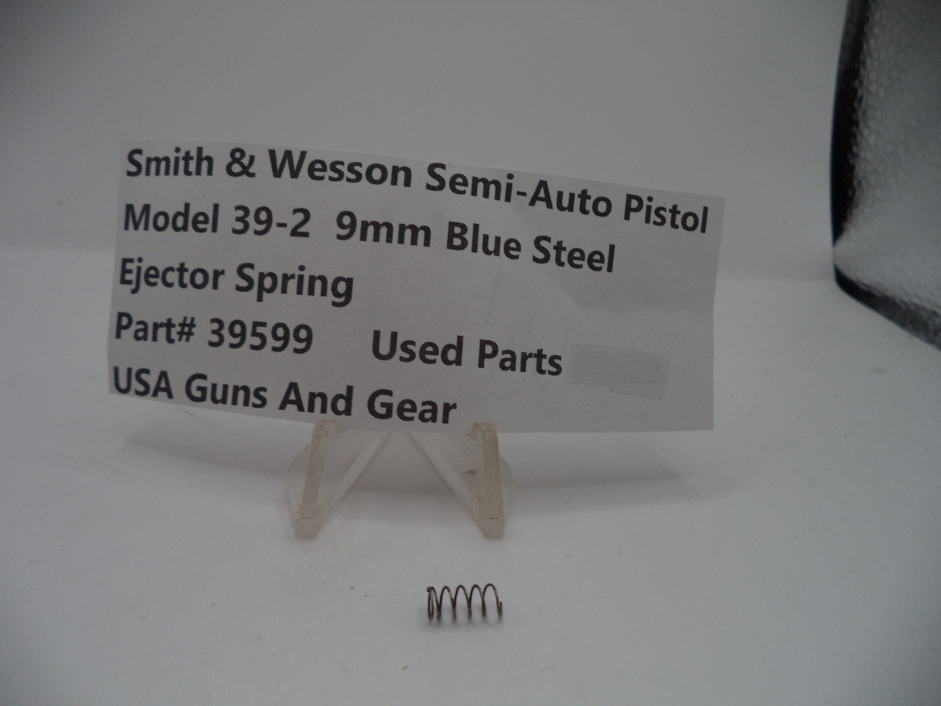 39599 Smith & Wesson Pistol Model 39-2 Ejector Spring  9mm