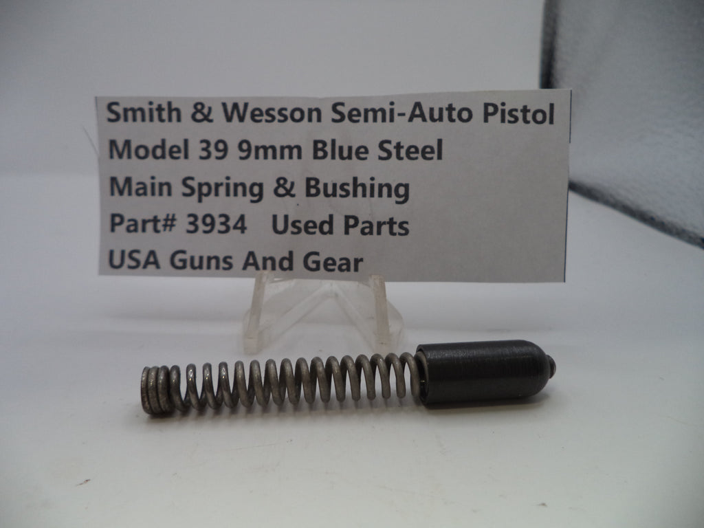 3934 Smith & Wesson Pistol Model 39  9mm Main Spring & Bushing
