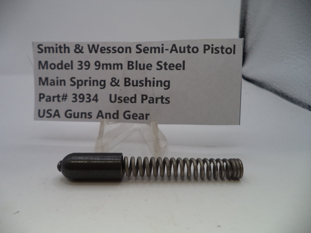 3934 Smith & Wesson Pistol Model 39  9mm Main Spring & Bushing