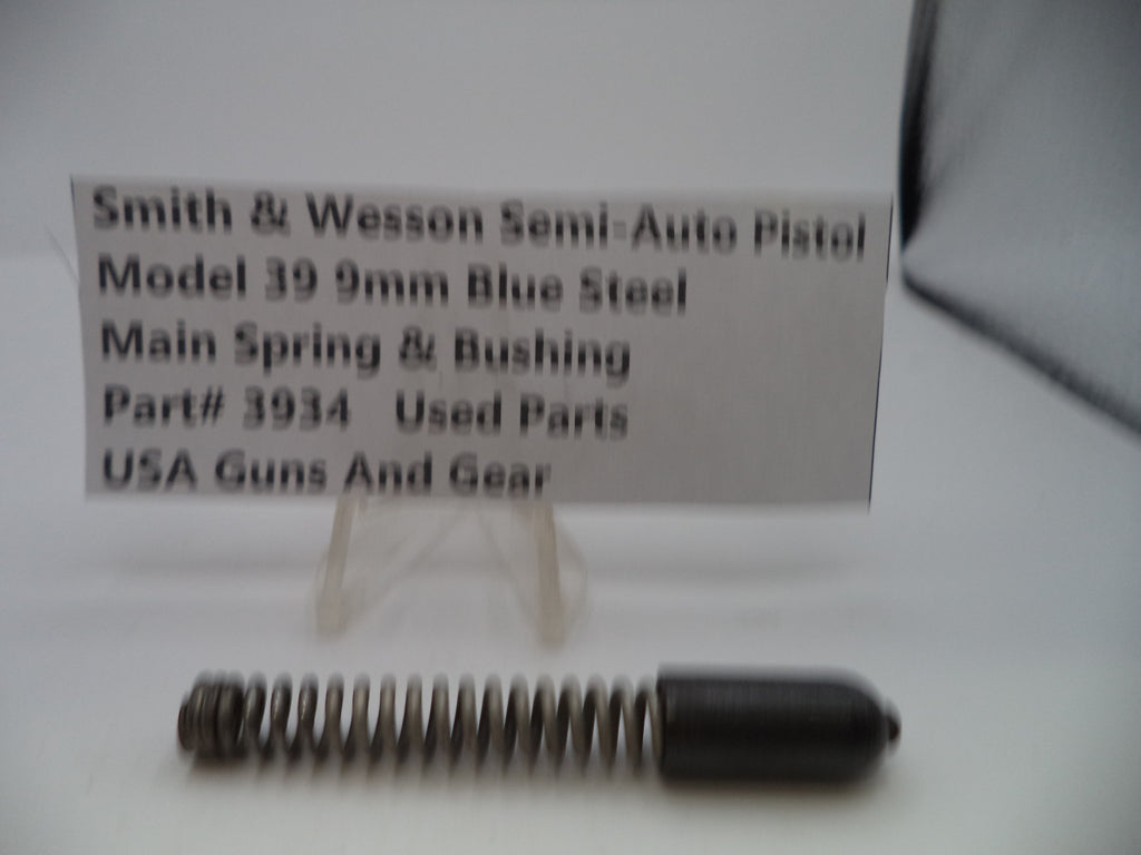 3934 Smith & Wesson Pistol Model 39  9mm Main Spring & Bushing