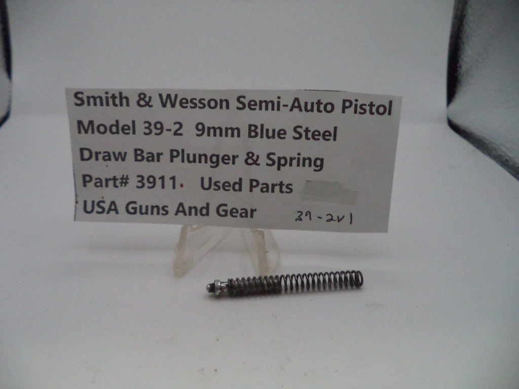 3911 Smith & Wesson Pistol Model 39-2  9mm Draw Bar Plunger & Spring
