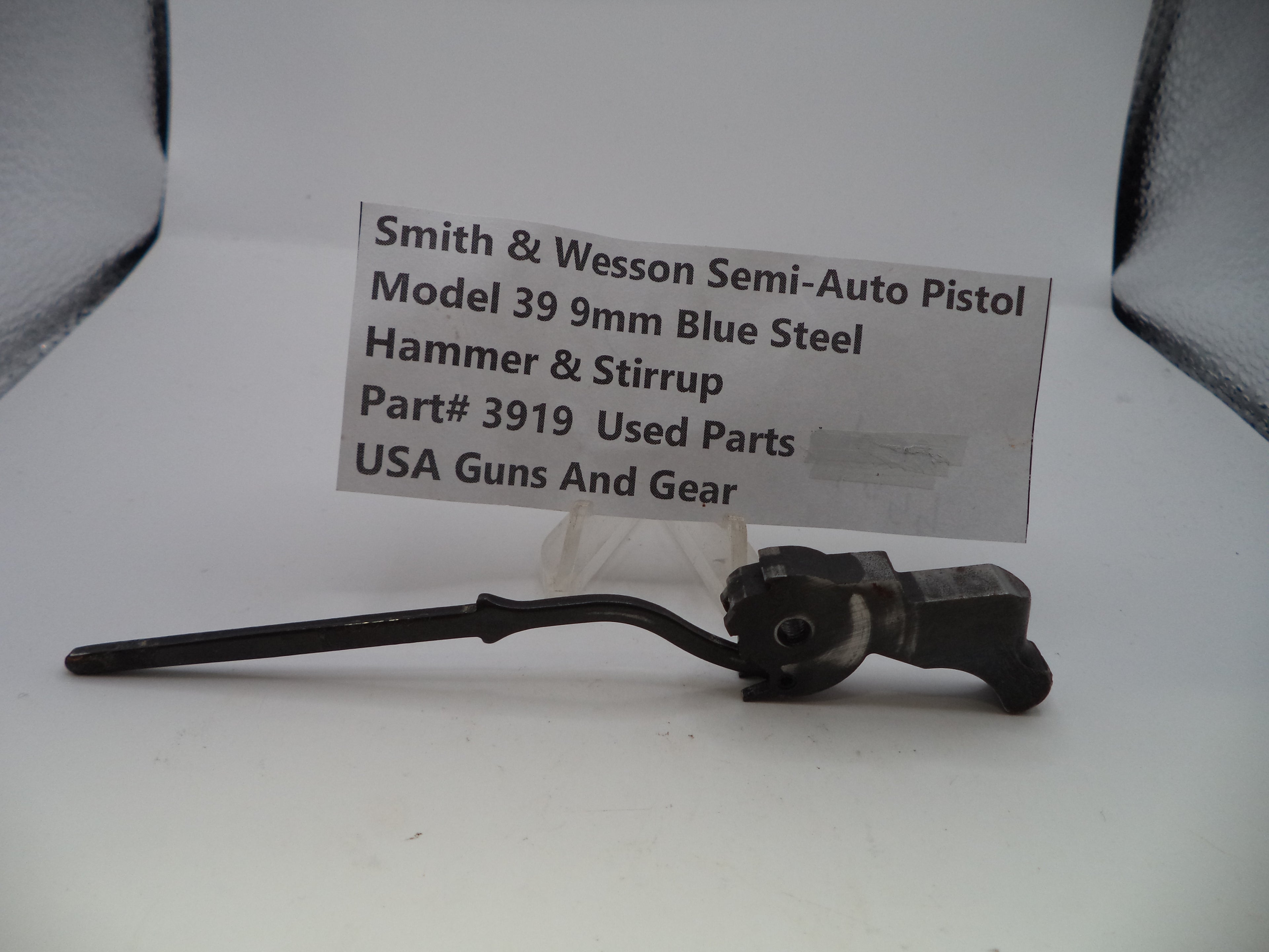 Smith & Wesson Model 39 Hammer & Stirrup Assembly - OEM Part 3919 | 9mm