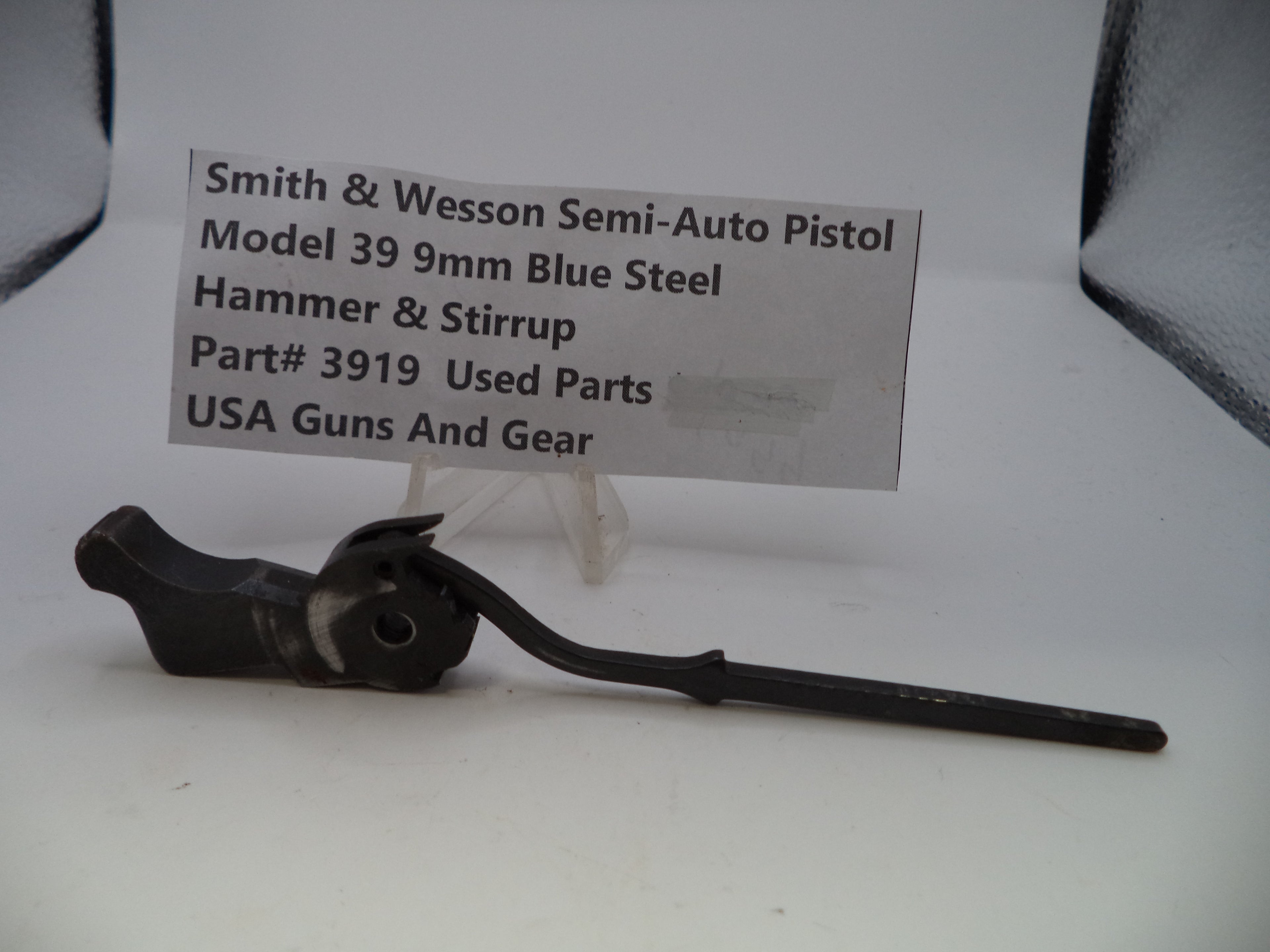 Smith & Wesson Model 39 Hammer & Stirrup Assembly - OEM Part 3919 | 9mm