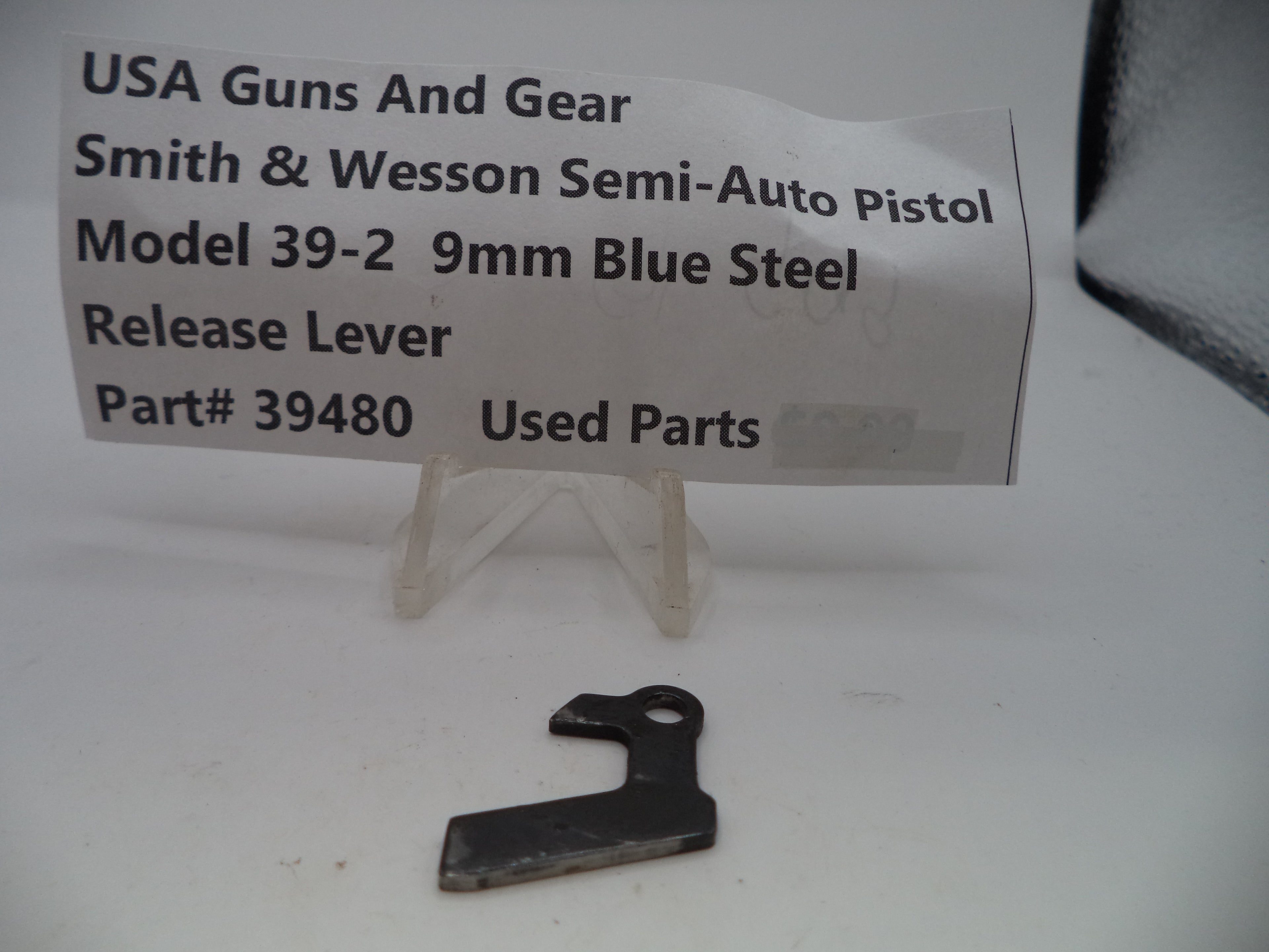 39480 Smith & Wesson Pistol Model 39-2 Release Lever 9mm