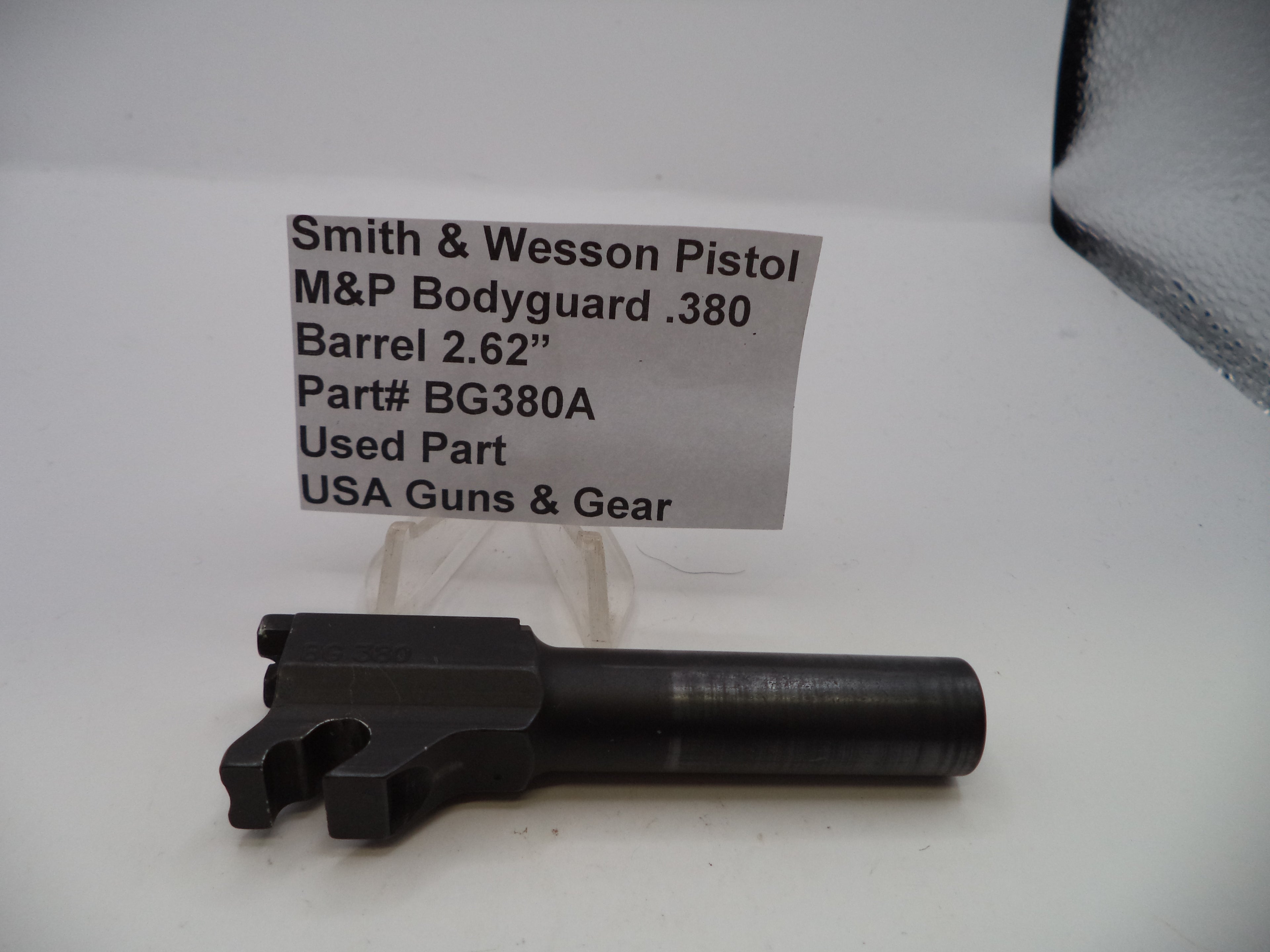 BG380A Smith & Wesson Pistol Bodyguard .380 Barrel .380 ACP