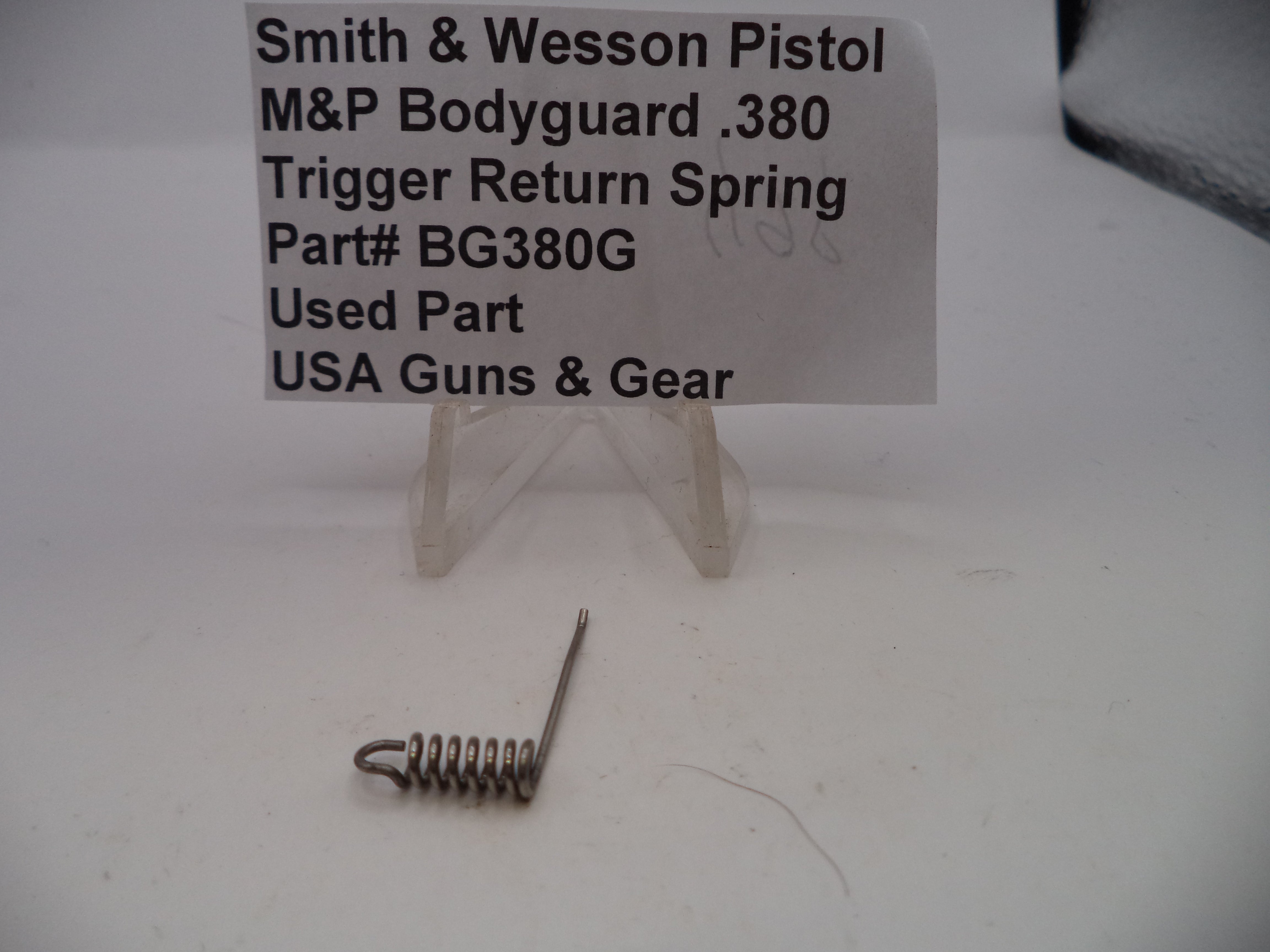 Smith & Wesson Bodyguard 380 Trigger Return Spring.380ACP – USA Guns ...