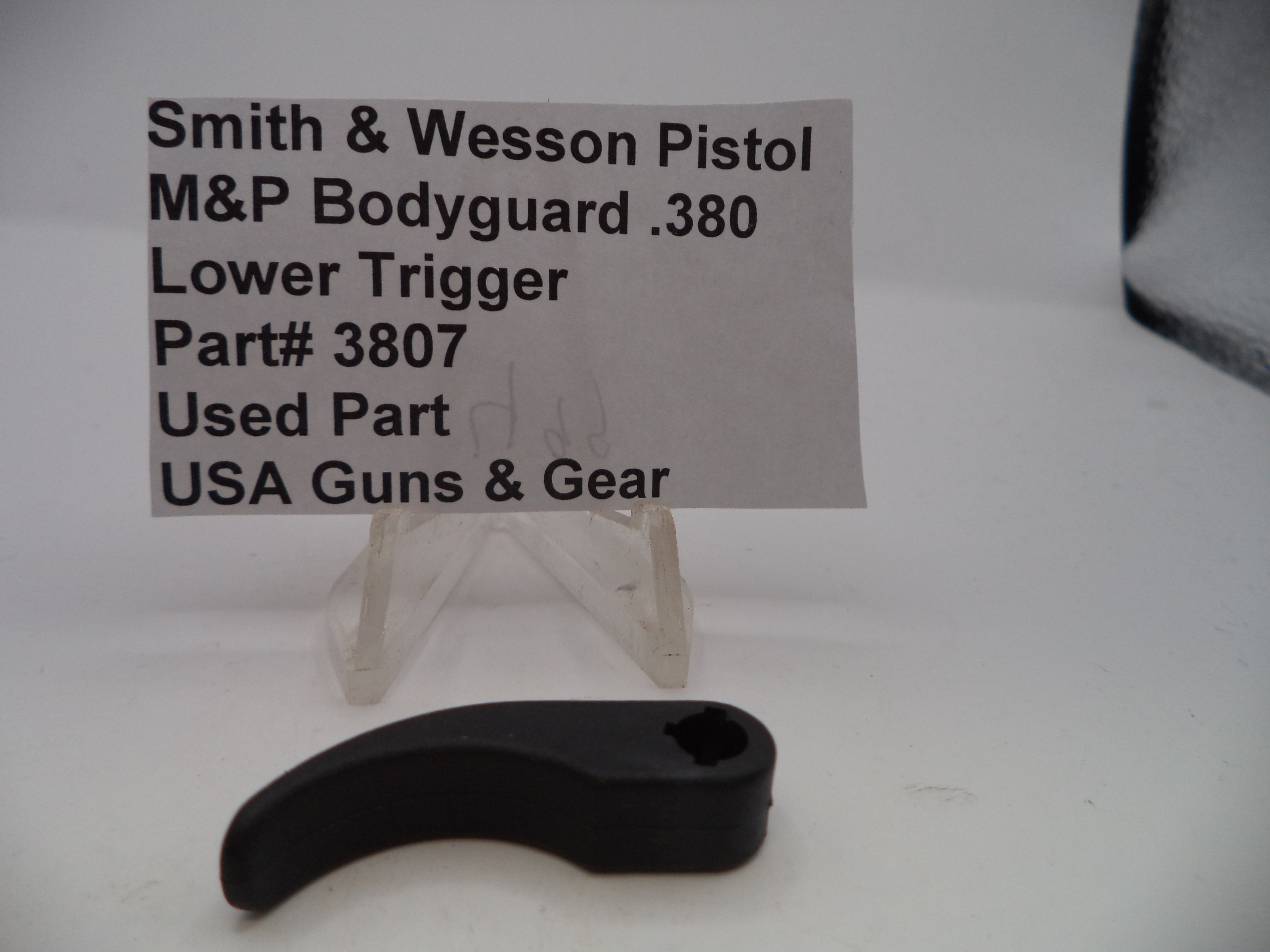 Smith & Wesson Pistol M&P Bodyguard 380 Lower Trigger Used Part 3807