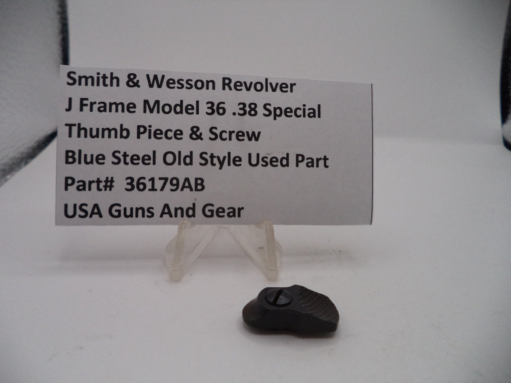 36179AB Smith & Wesson J Frame Model 36 Thumb Piece & Nut .38 Special