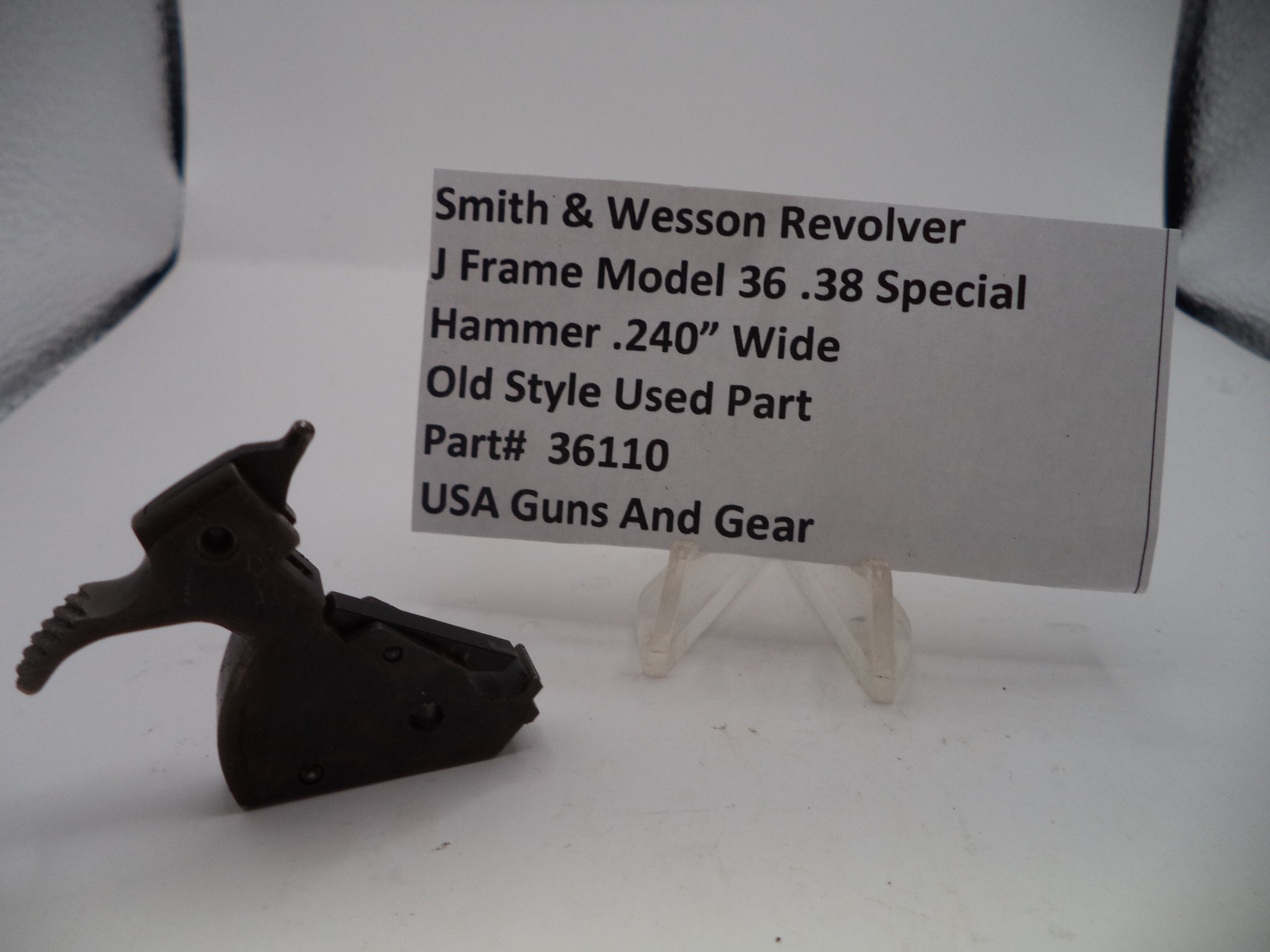 36110 Smith & Wesson J Frame Model 36 Hammer .240" Wide .38 Special