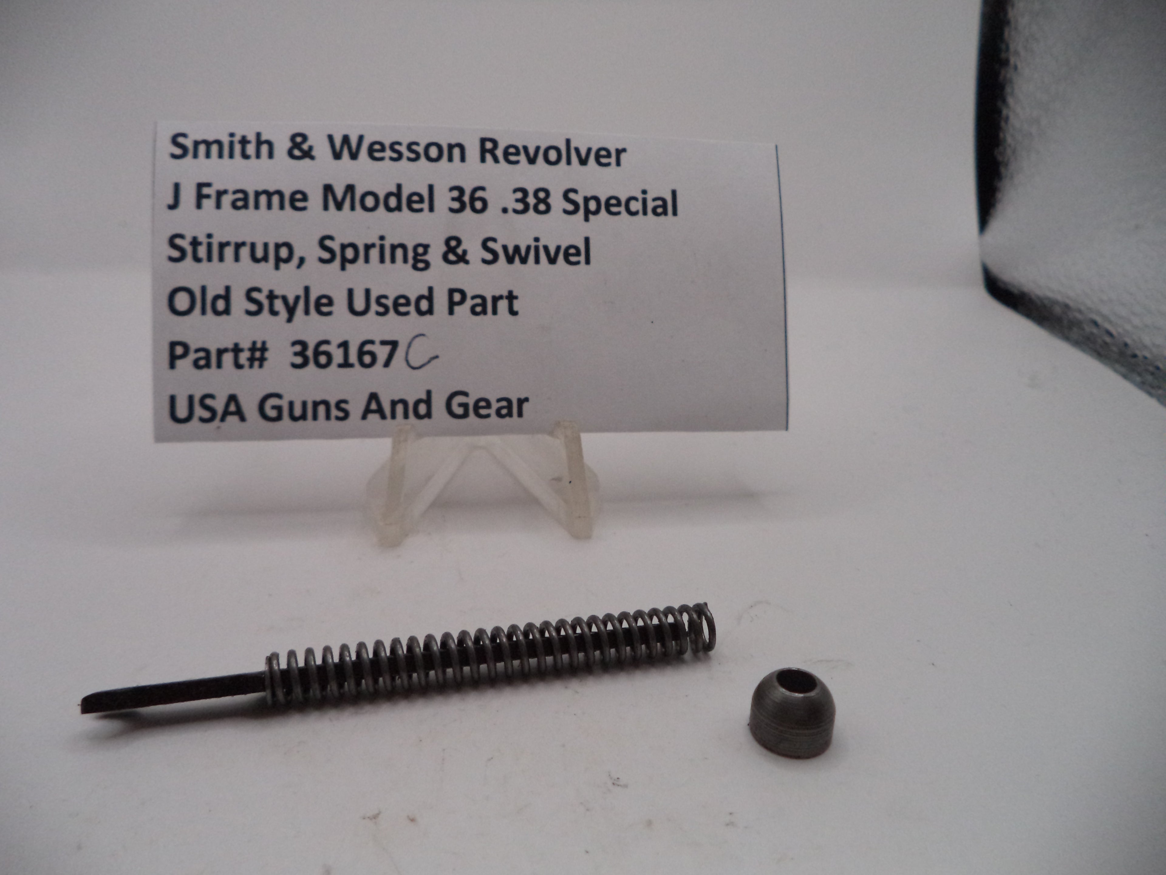 36167C Smith & Wesson J Frame Model 36 Stirrup, Spring & Swivel .38 Special