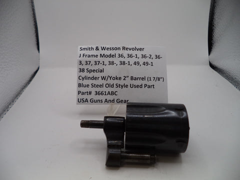 3661ABC S&W J Frame 36, 36-1, 36-2, 36-3, 37, 37-1, 38, 38-1, 49, 49-1 Cylinder W/Yoke for 2" Barrel .38 SPL (Copy)