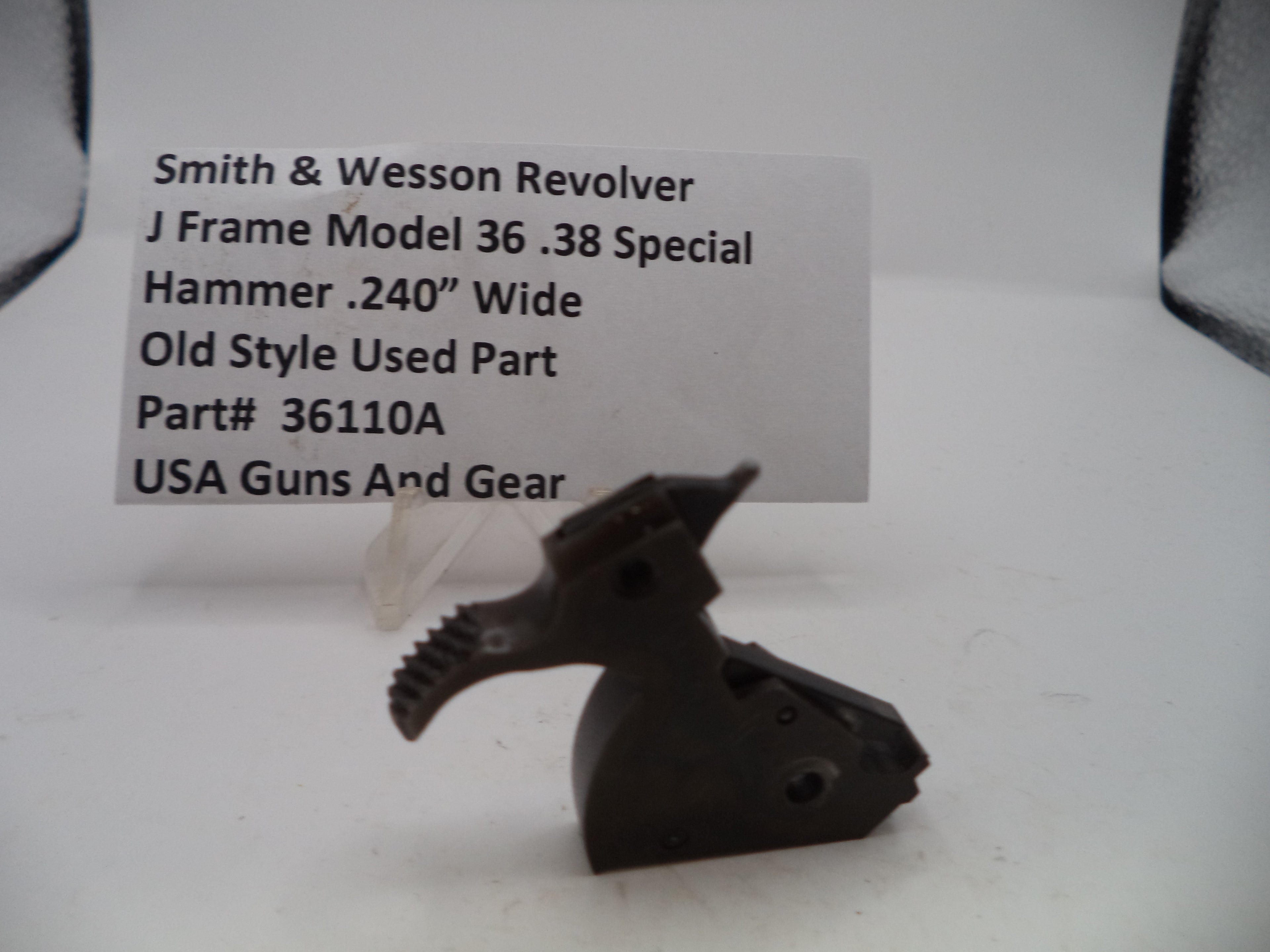 36110A Smith & Wesson J Frame Model 36 Hammer .240" Wide .38 Special