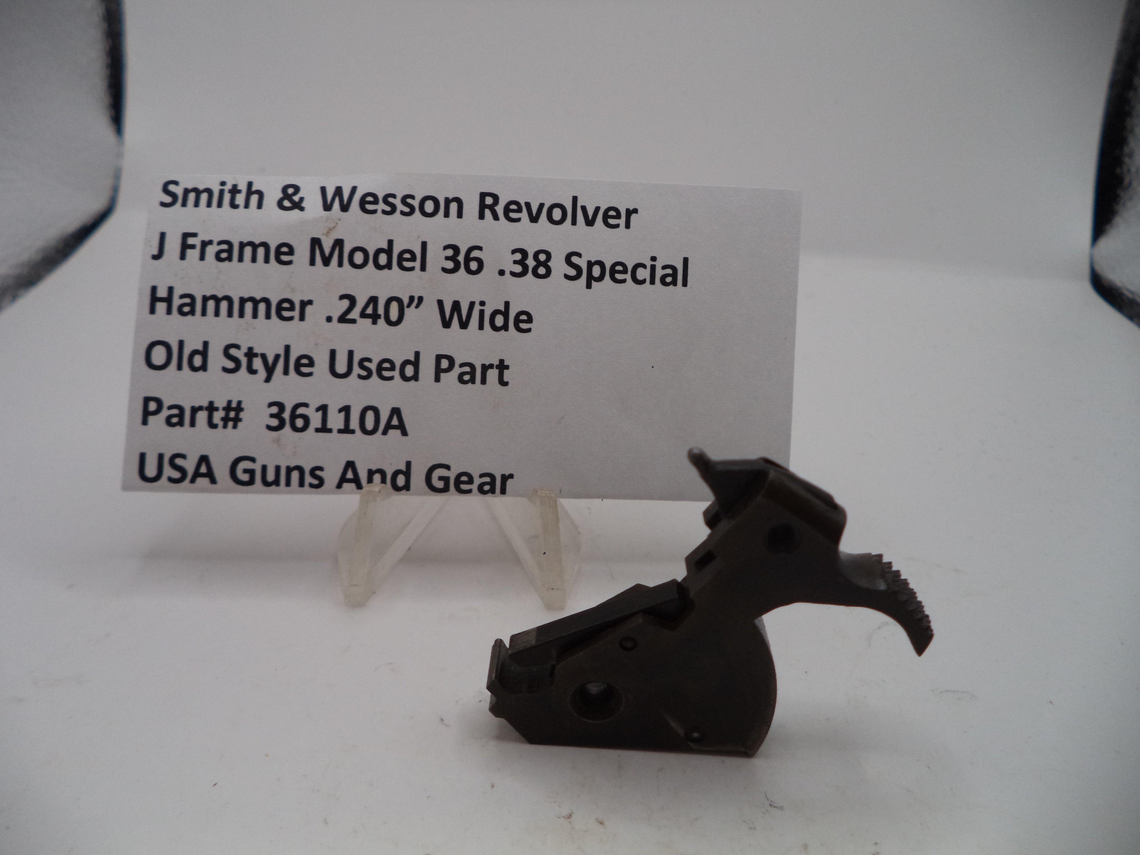 36110A Smith & Wesson J Frame Model 36 Hammer .240" Wide .38 Special
