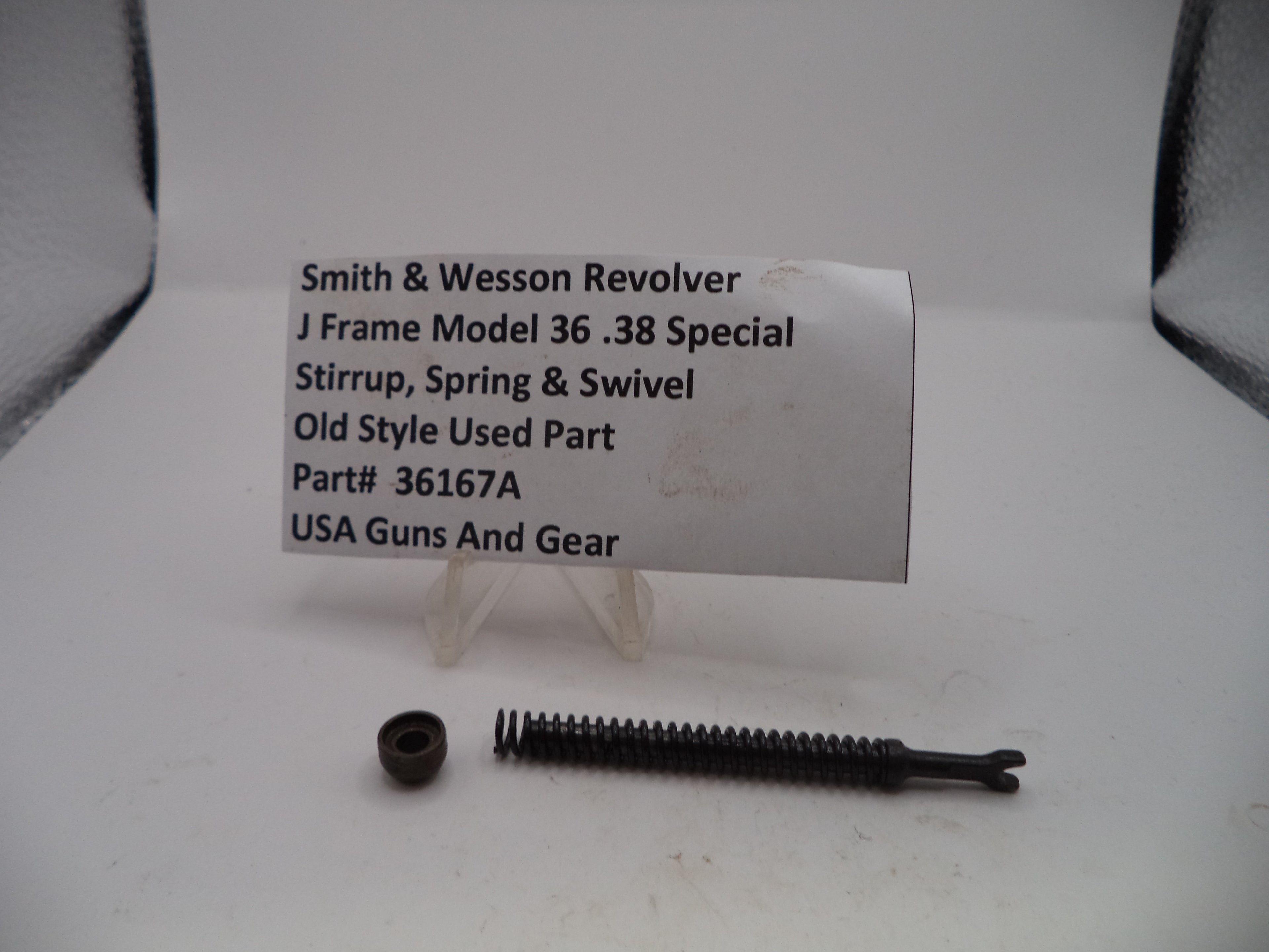 Smith & Wesson Model 36 J-Frame Stirrup Spring & Swivel Assembly - Part 36167A