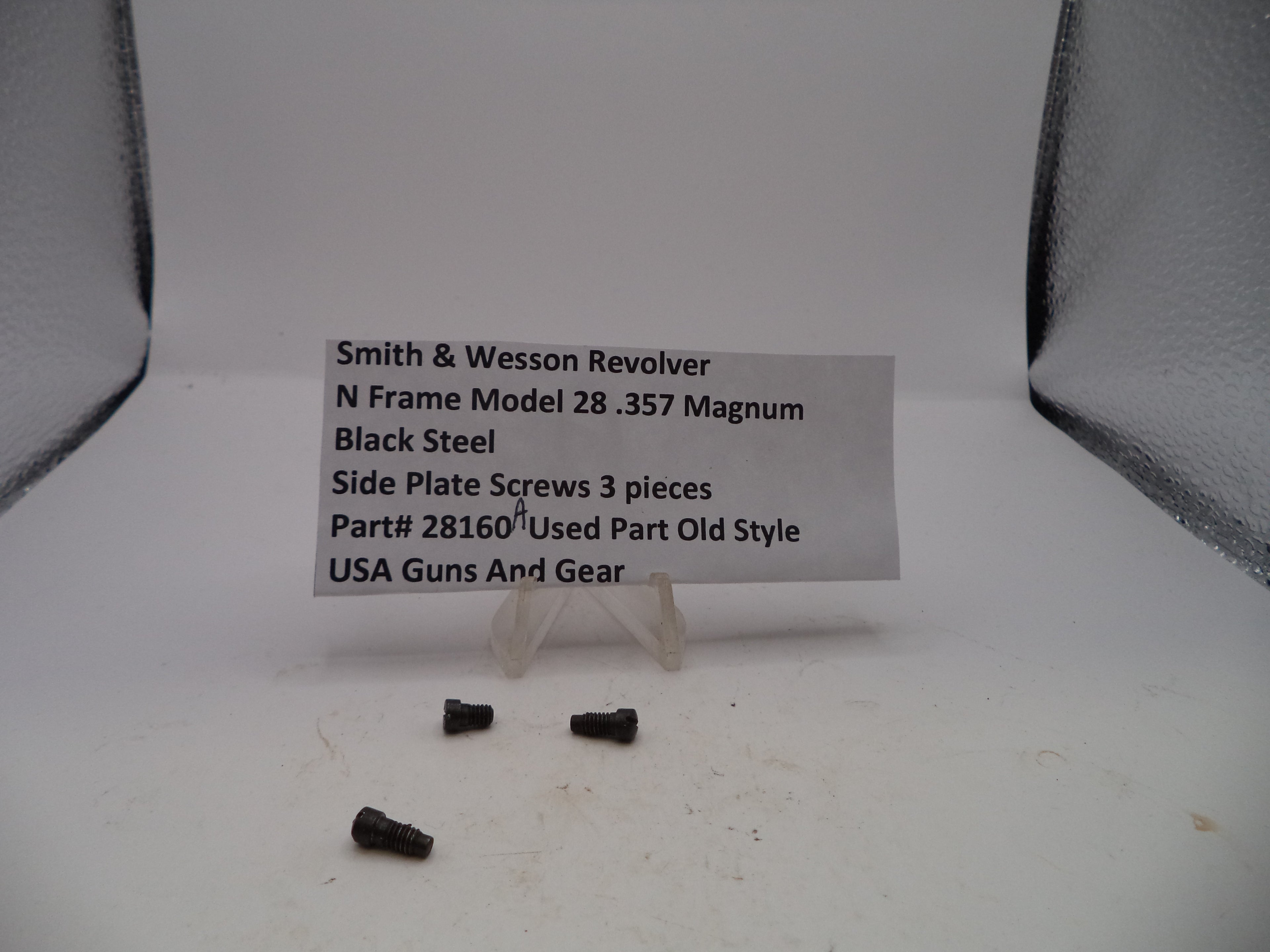 28160A S&W N Frame Model 28 Highway Patrolman Side Plate Screws (3) .357 Magnum