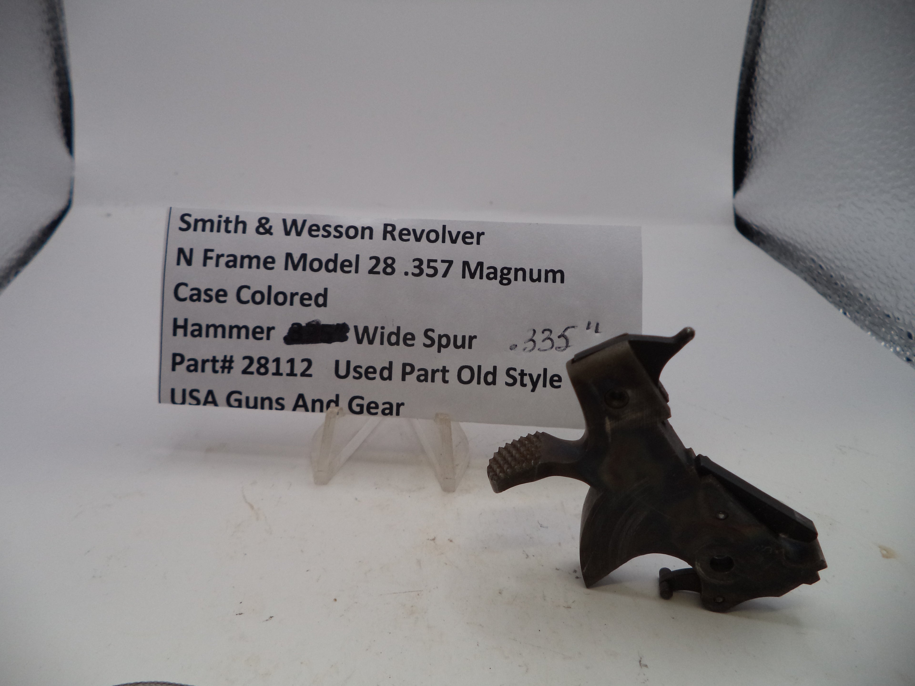 Smith & Wesson Model 28 Highway Patrolman Hammer - N Frame .357 Magnum .375" Spur - Factory OEM Part 28112