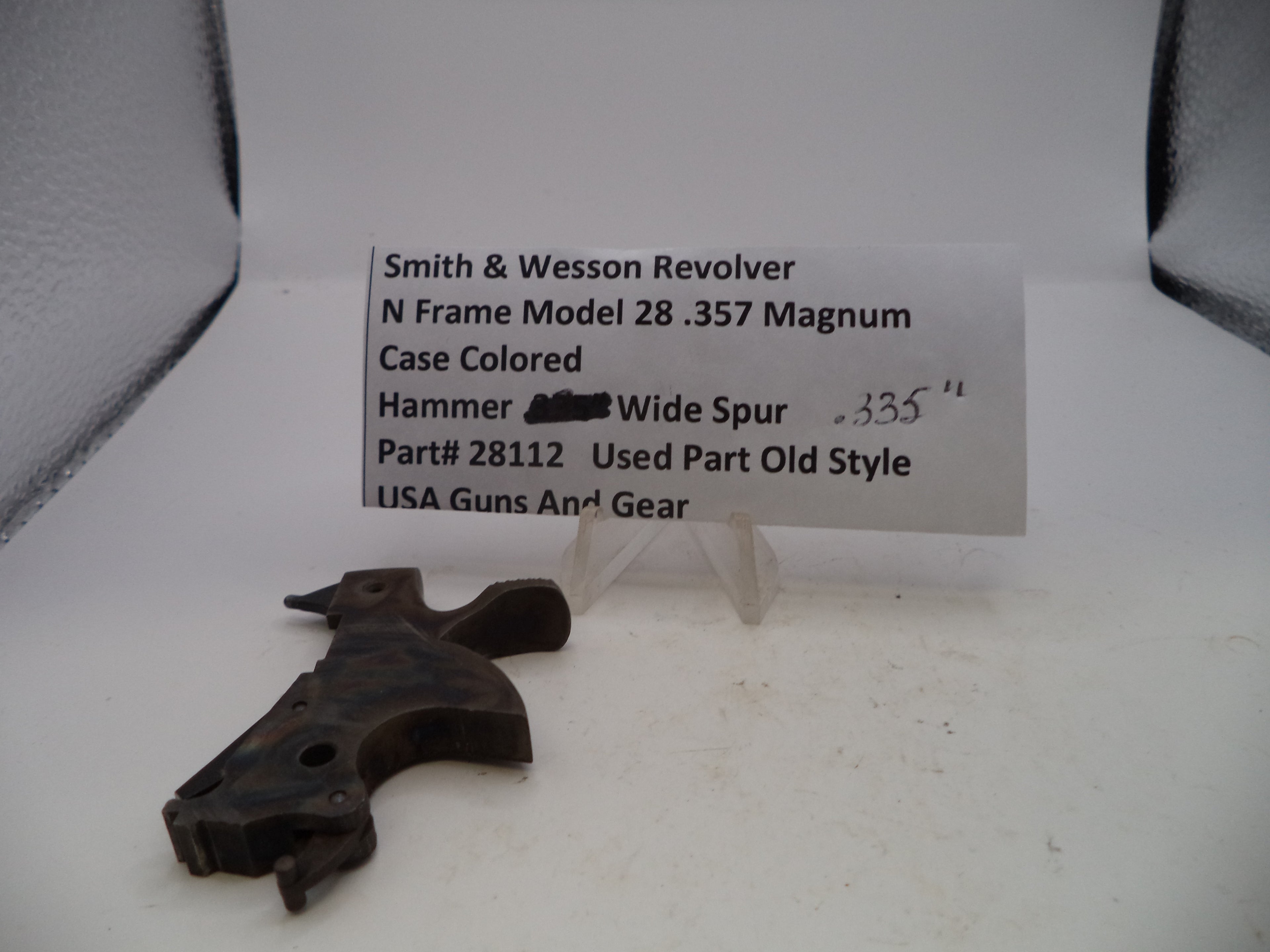 Smith & Wesson Model 28 Highway Patrolman Hammer - N Frame .357 Magnum .375" Spur - Factory OEM Part 28112