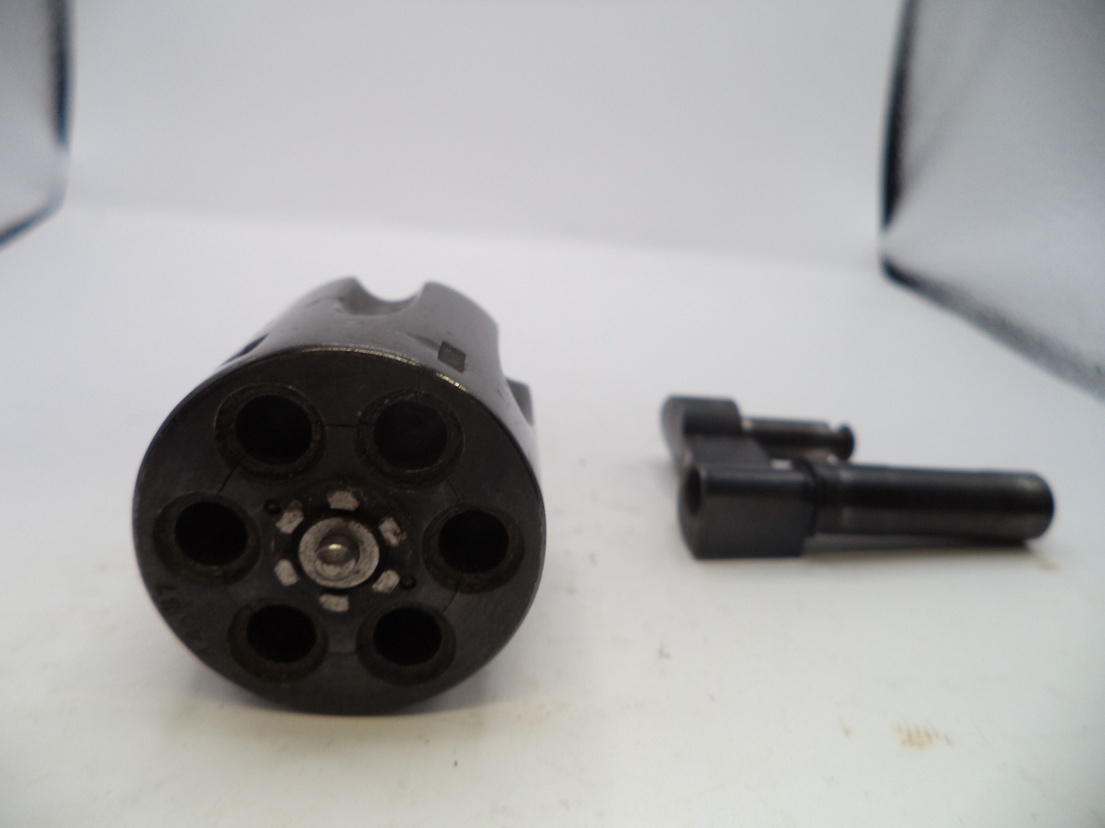 Smith & Wesson J Frame Model 34 Cylinder with Yoke - 4" Barrel Blue Steel .22 Long Rifle - Used OEM Part 3470