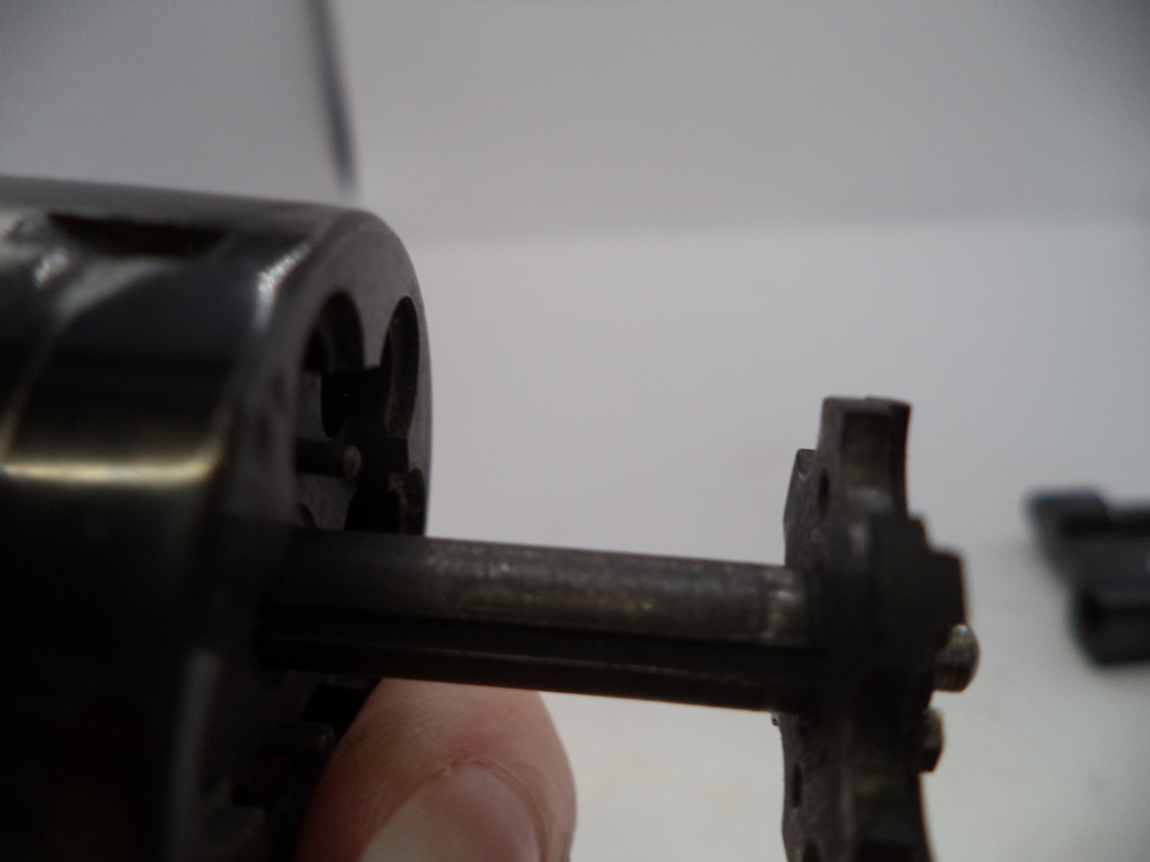 Smith & Wesson J Frame Model 34 Cylinder with Yoke - 4" Barrel Blue Steel .22 Long Rifle - Used OEM Part 3470