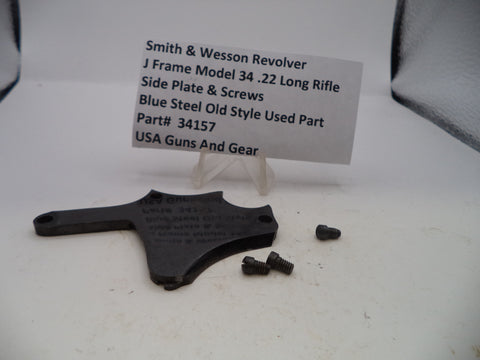 34157 Smith & Wesson J Frame Model 34 Side Plate & Screws .22 Long Rifle