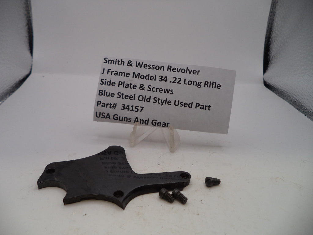 34157 Smith & Wesson J Frame Model 34 Side Plate & Screws .22 Long Rifle