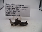 34184B Smith & Wesson J Frame Model 34 .490" Wide Trigger .22 Long Rifle
