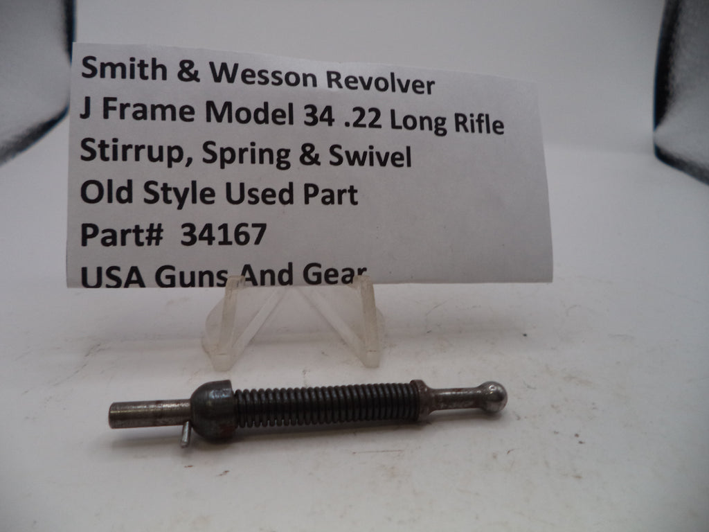 34167 Smith & Wesson J Frame Model 34 Stirrup, Spring & Swivel .22 Long Rifle